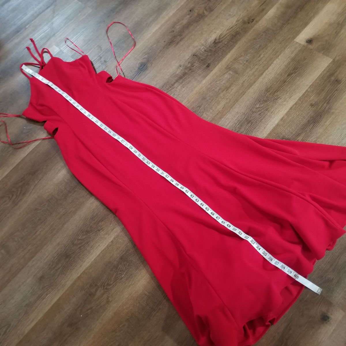 Morgan and Co Size 12 Red Mermaid Dress on Queenly