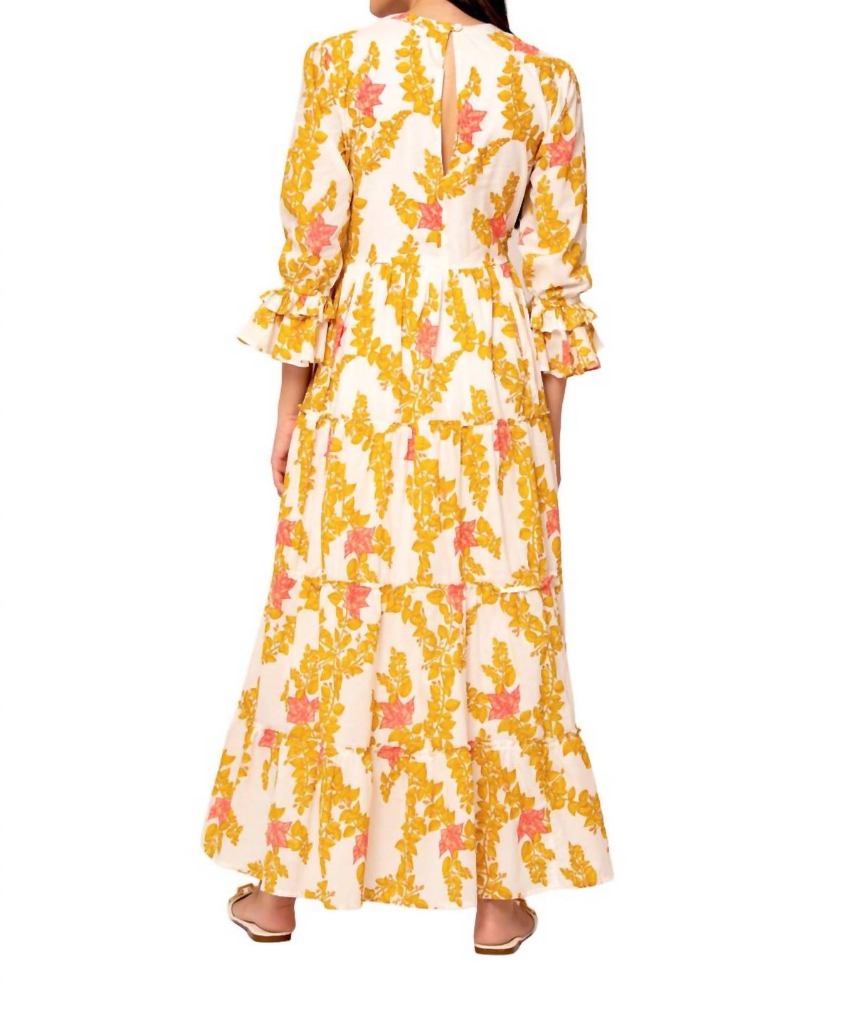 Style 1-2720207315-3011 BEYOND by Vera Size M Yellow Floor Length Maxi on Queenly