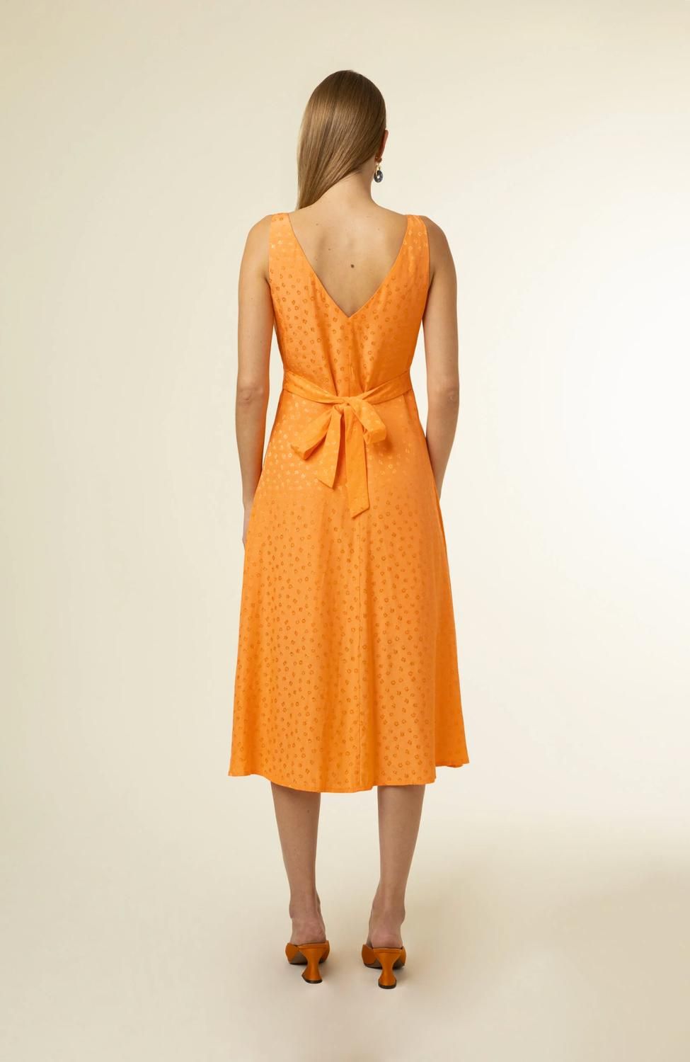 Style 1-3202258985-2696 FRNCH Size L Orange Cocktail Dress on Queenly
