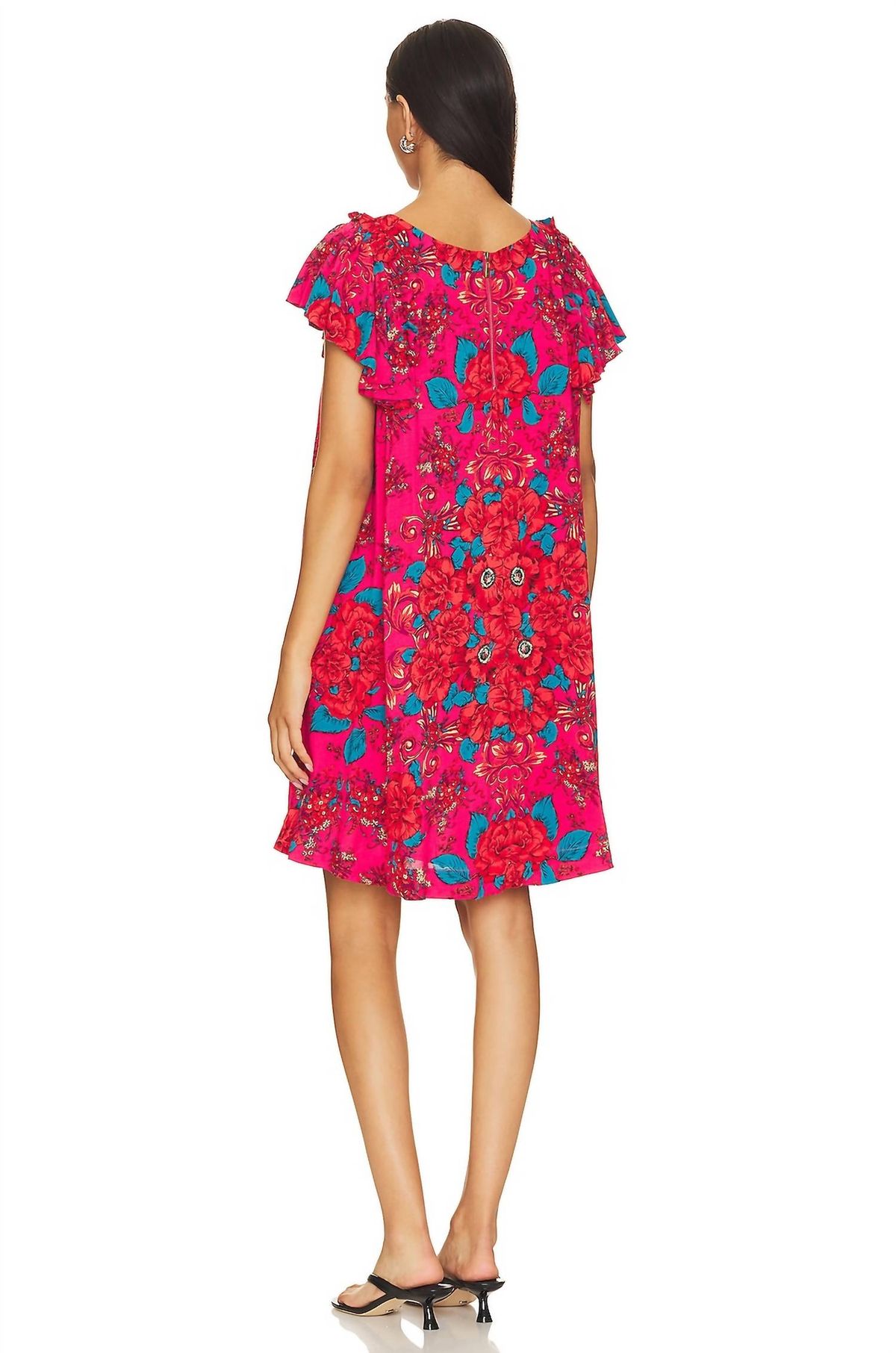 Style 1-3309271624-3855 Free People Size XS Floral Pink Cocktail Dress on Queenly