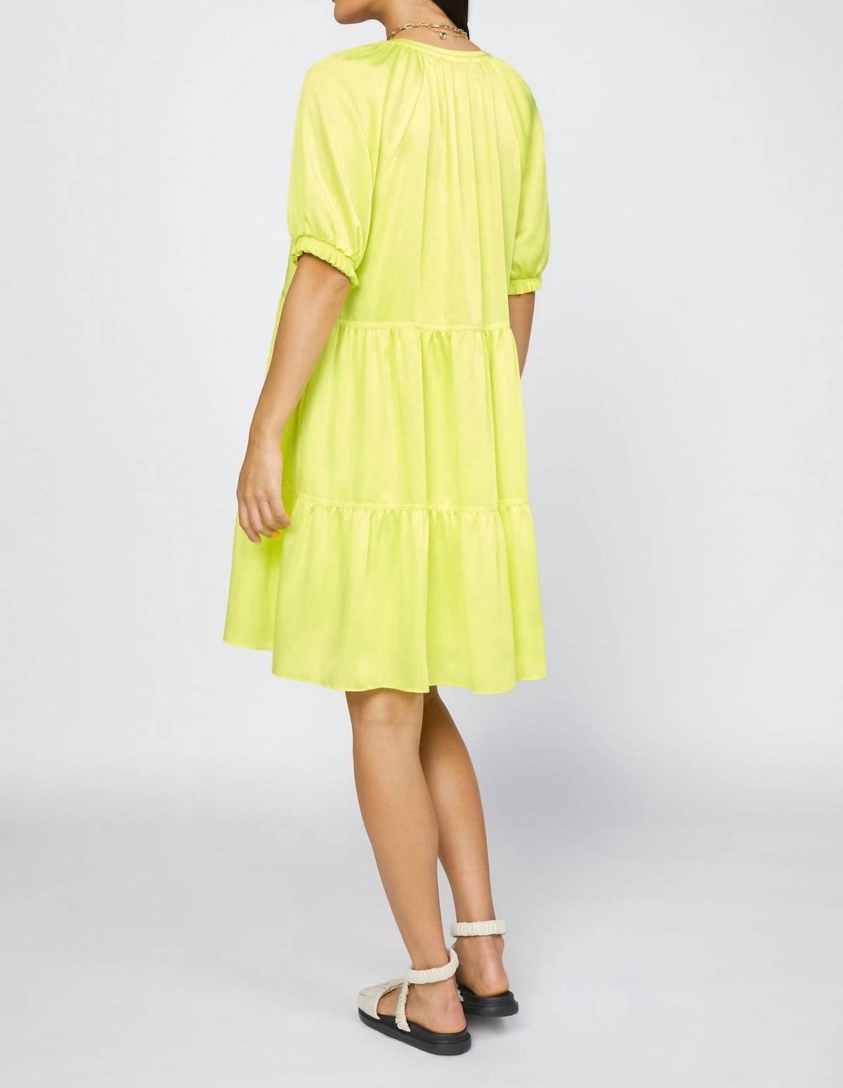 Style 1-3365113731-3236 current air Size S Homecoming Cap Sleeve Yellow Cocktail Dress on Queenly