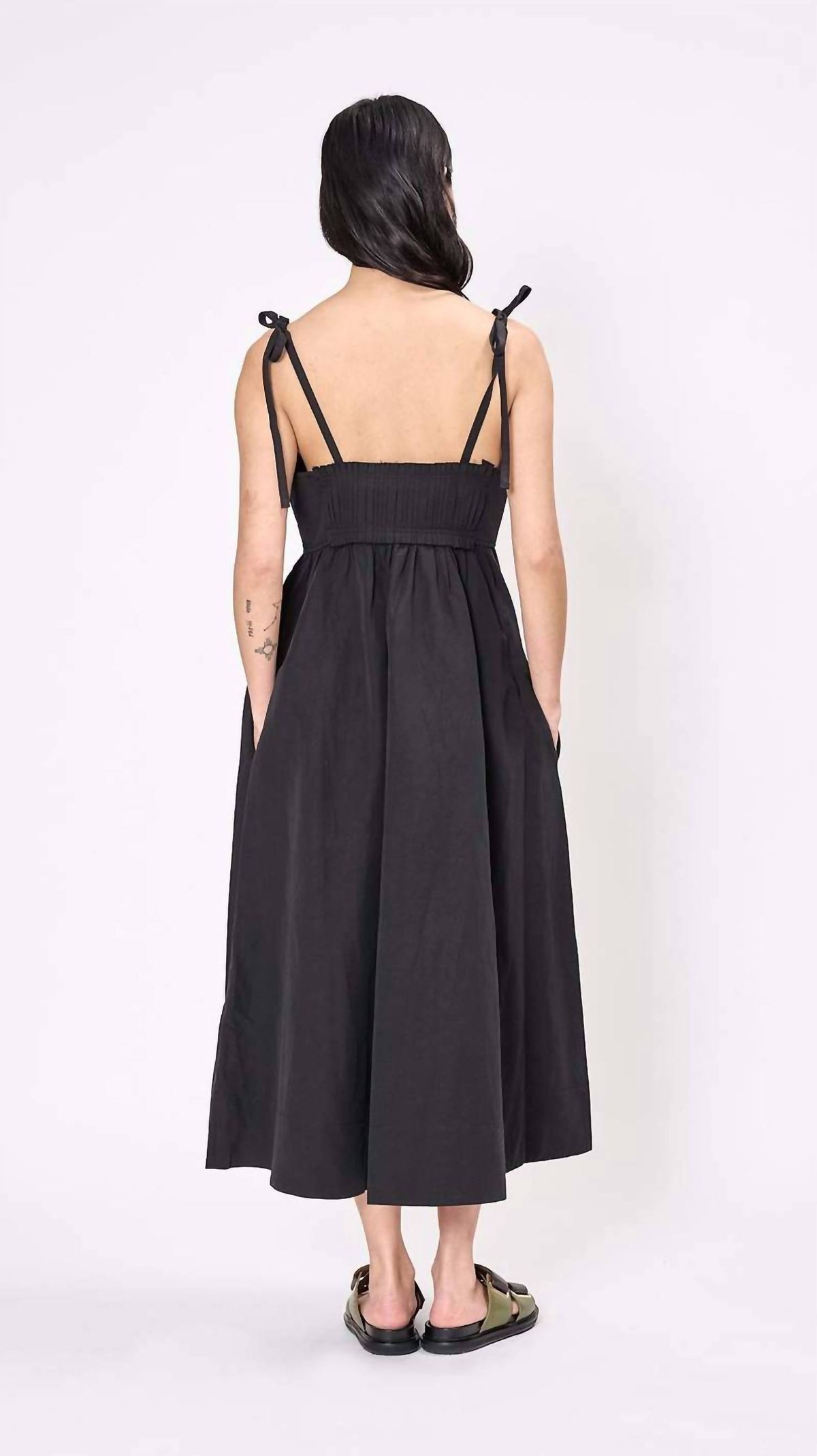 Style 1-3544192473-1498 Ulla Johnson Size 4 Satin Black Cocktail Dress on Queenly