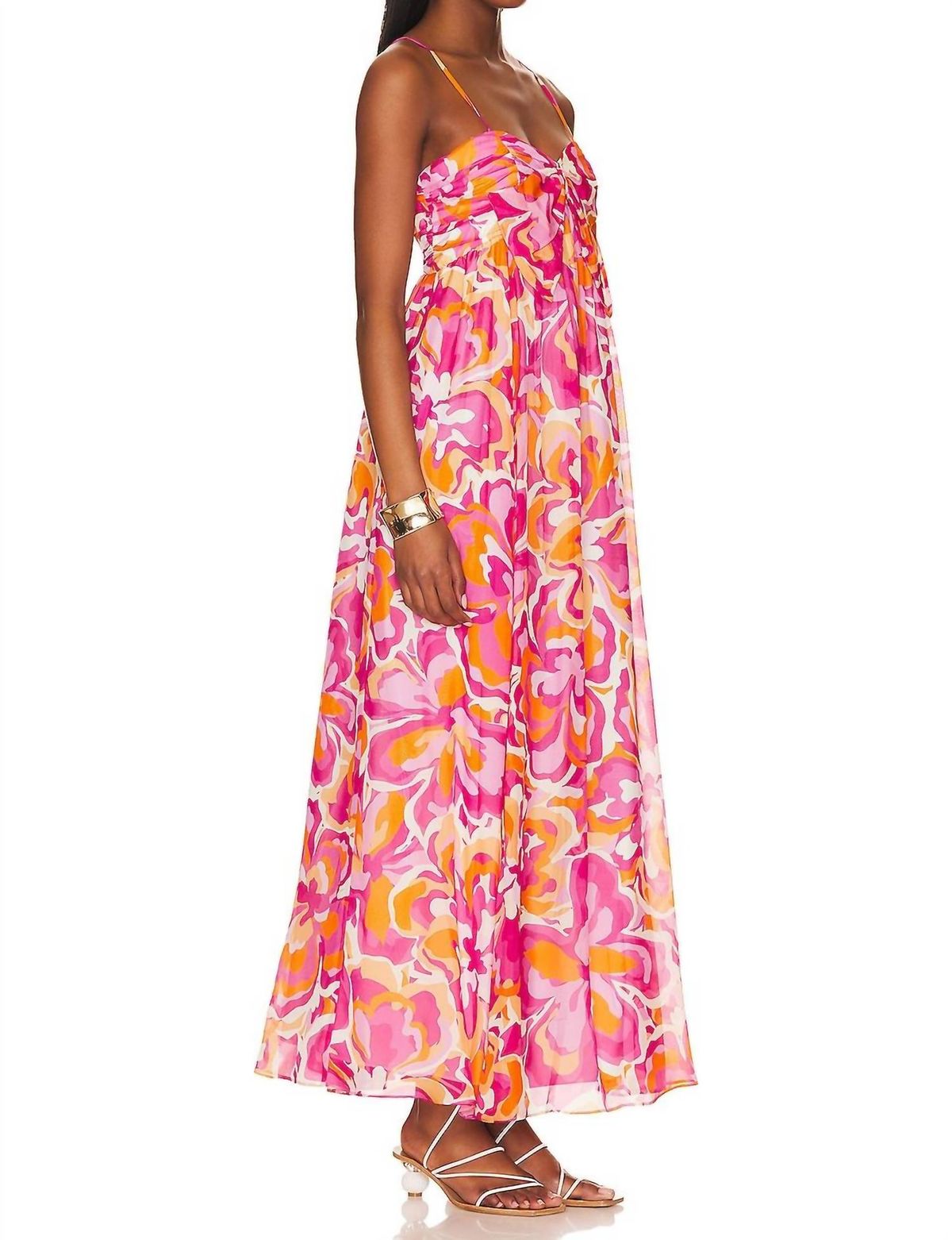 Style 1-3582053493-1901 Cami NYC Size 6 Satin Pink Floor Length Maxi on Queenly