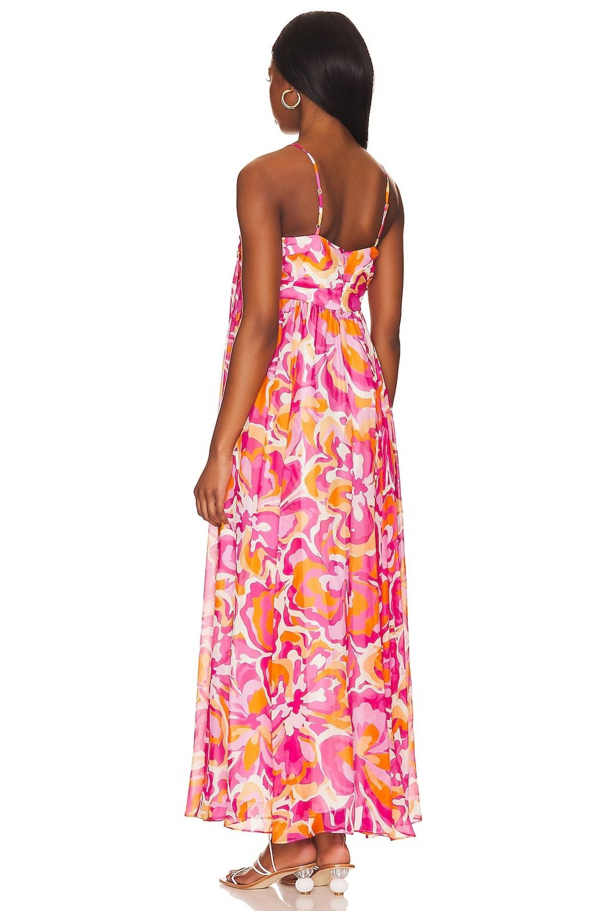 Style 1-3582053493-1901 Cami NYC Size 6 Satin Pink Floor Length Maxi on Queenly