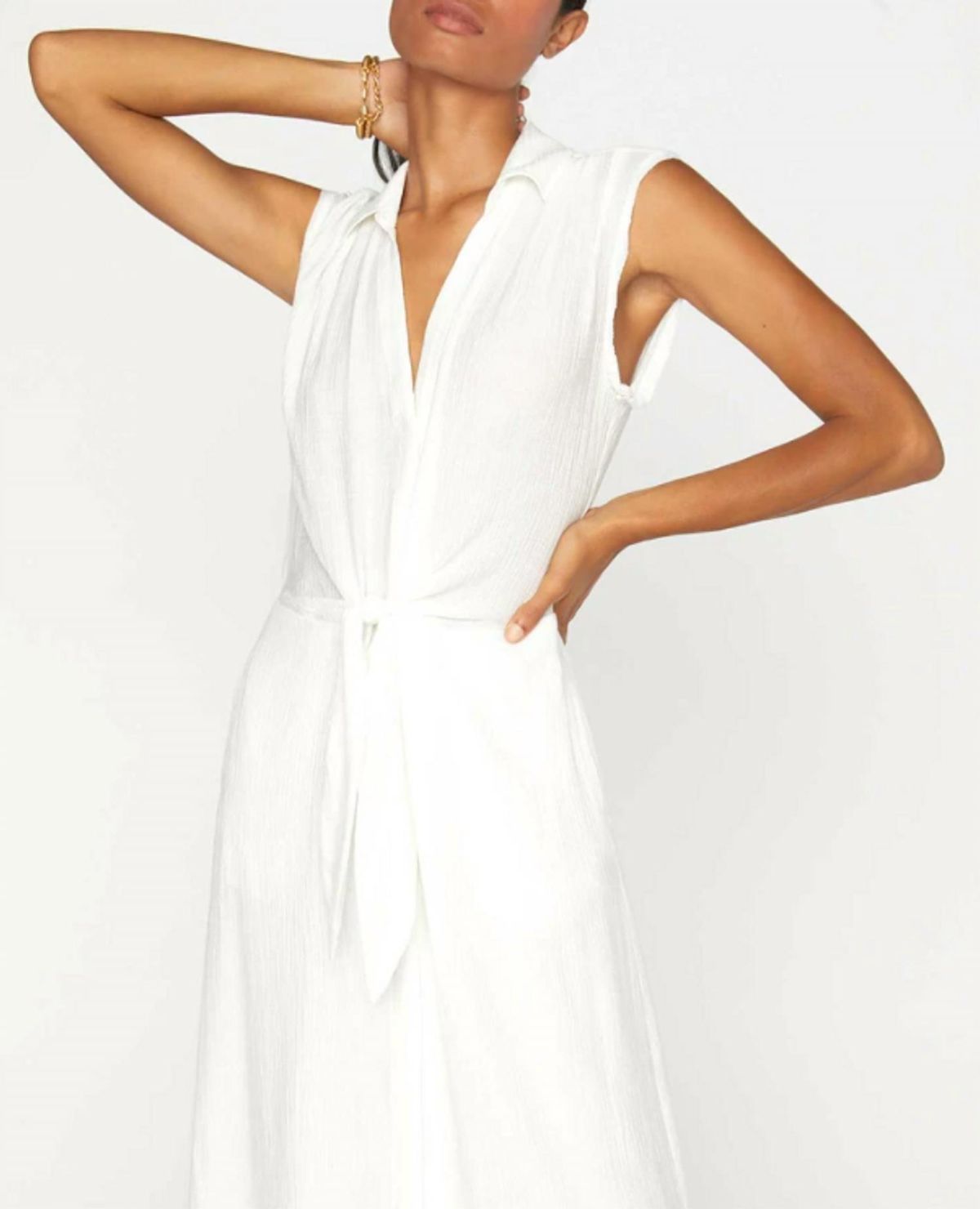 Style 1-3672989817-3855 Brochu Walker Size XS White Side Slit Dress on Queenly