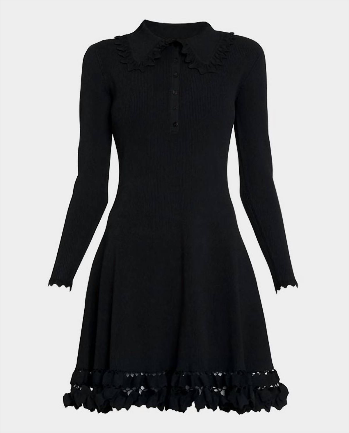 Style 1-3934993037-3236 Ulla Johnson Size S Long Sleeve Black Cocktail Dress on Queenly