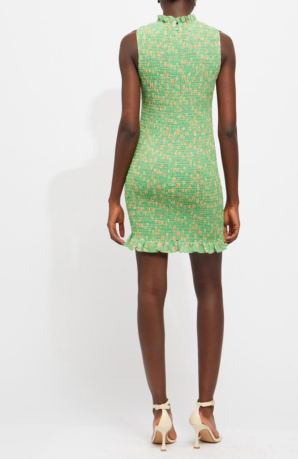 Style 1-4004371557-2901 FRENCH CONNECTION Size M Floral Green Cocktail Dress on Queenly