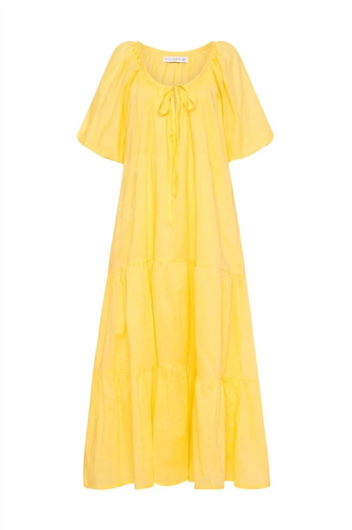 Style 1-402106737-2901 FAITHFULL THE BRAND Size M Yellow Floor Length Maxi on Queenly