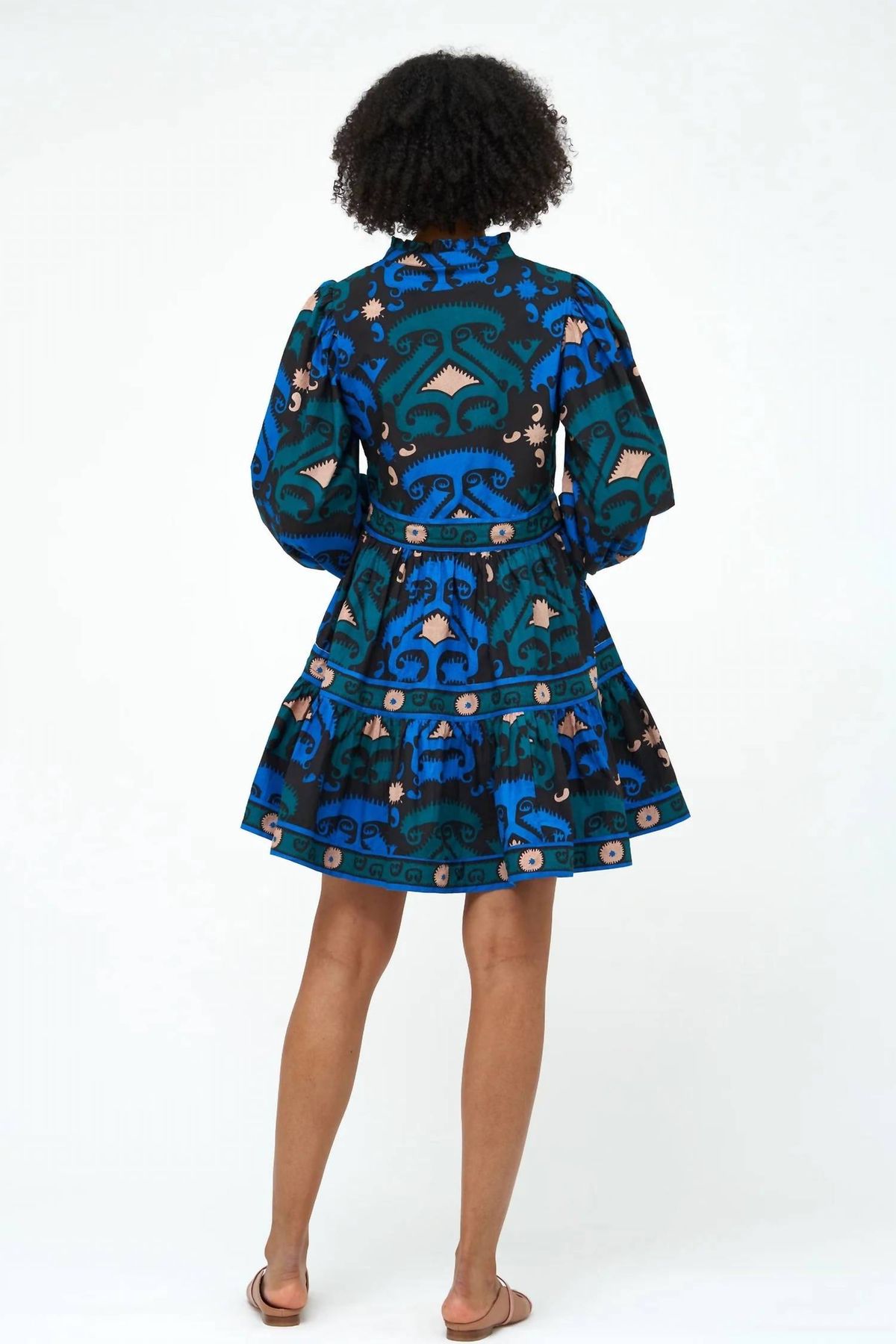 Style 1-4240507580-3471 Oliphant Size S Long Sleeve Blue Cocktail Dress on Queenly