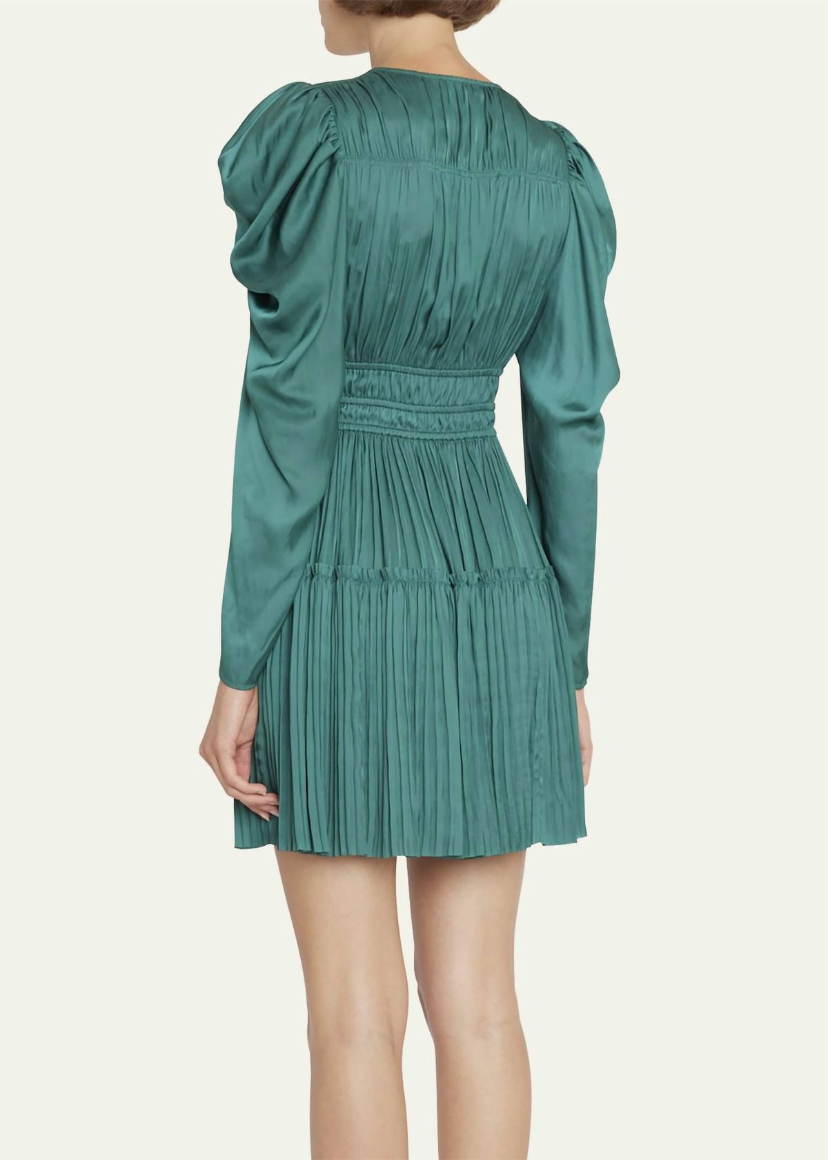 Style 1-676204272-649 Ulla Johnson Size 2 Long Sleeve Green Cocktail Dress on Queenly