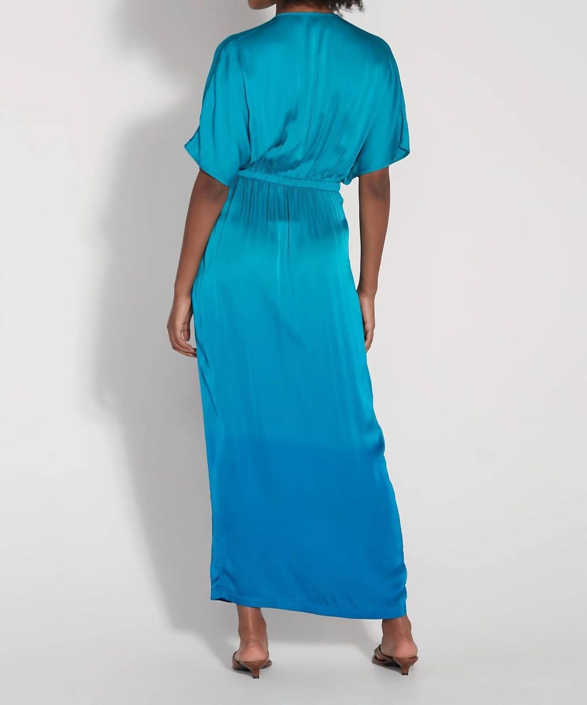 Style 1-1115124448-649 Raquel Allegra Size 2 Turquoise Blue Floor Length Maxi on Queenly