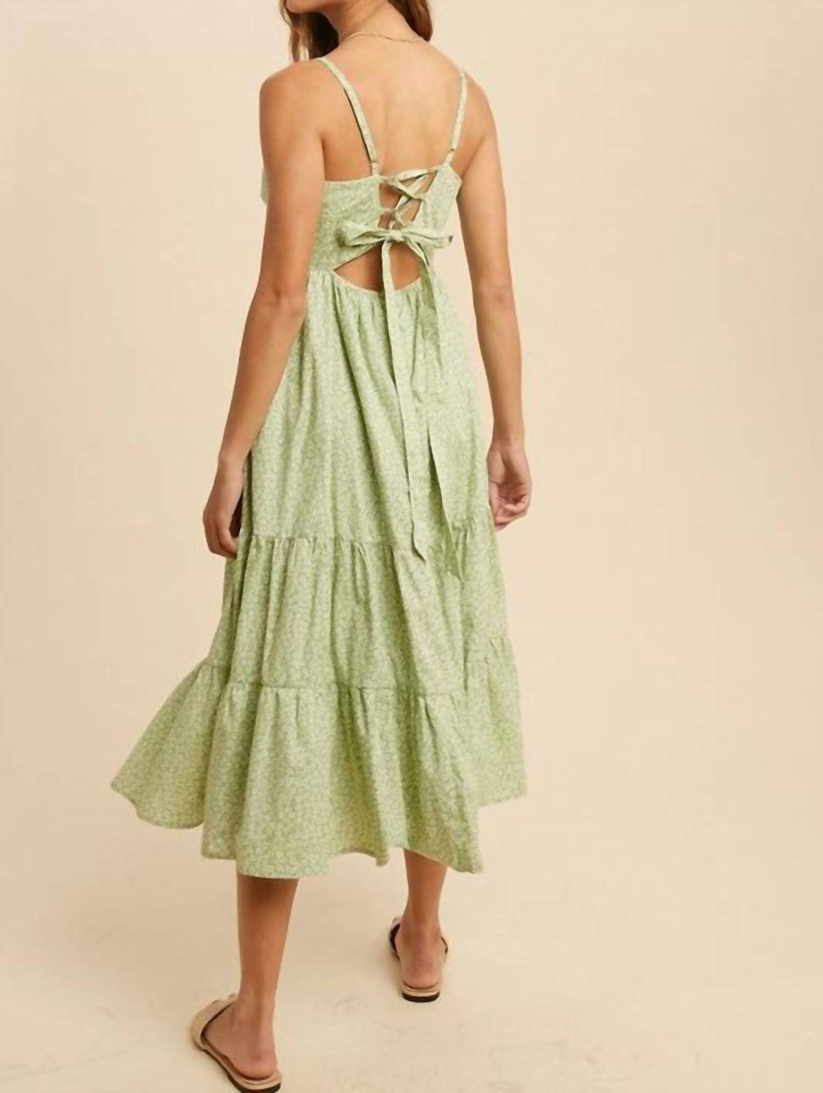 Style 1-1433698429-2791 IN-LOOM Size L Floral Green Cocktail Dress on Queenly