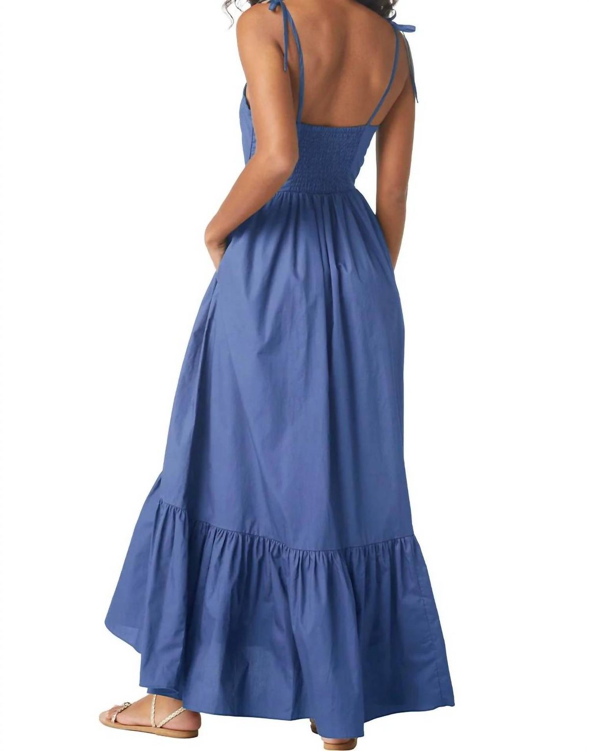 Style 1-1447356-3236 Misa Los Angeles Size S Blue Floor Length Maxi on Queenly