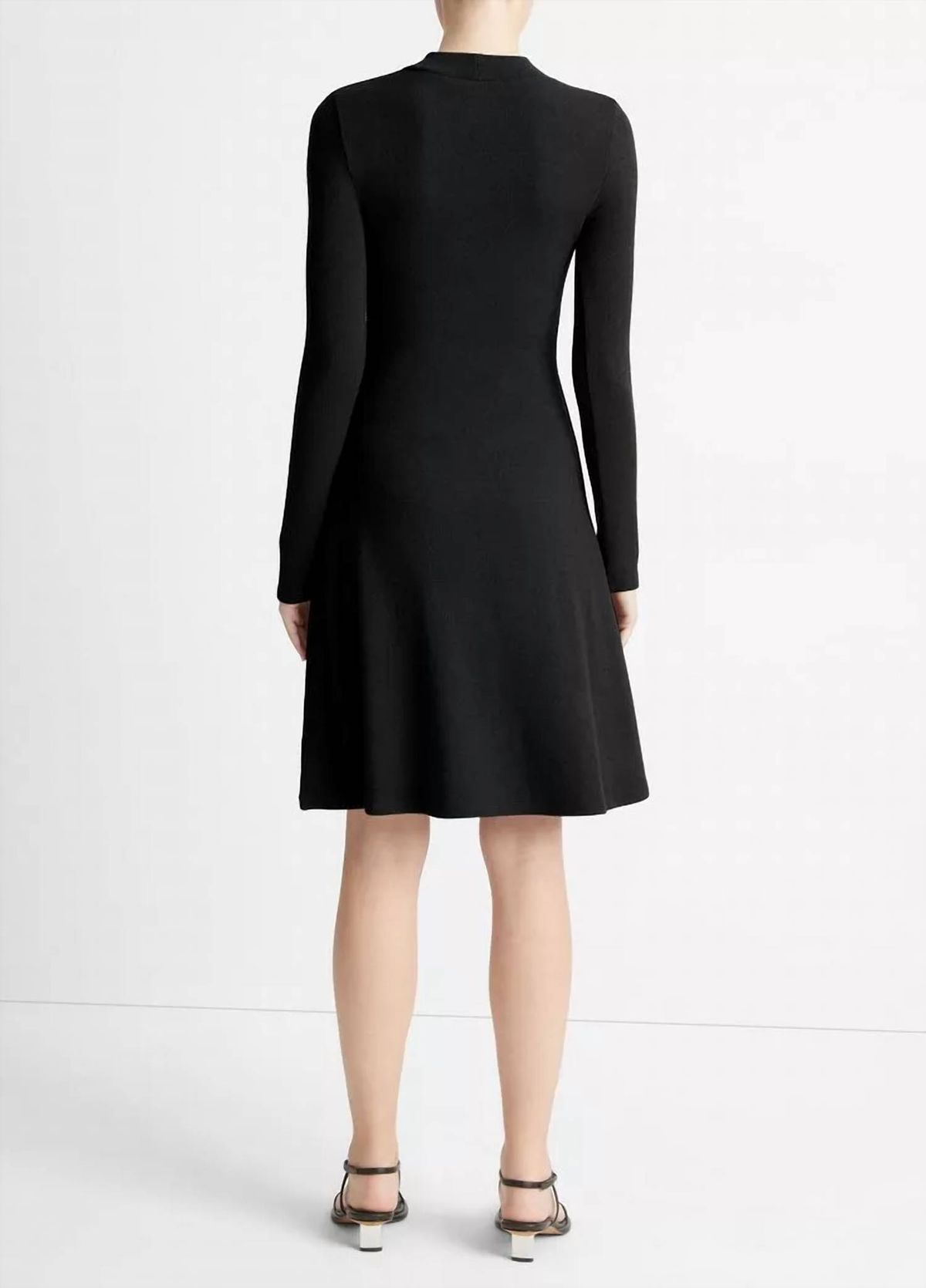 Style 1-1452911134-3855 Vince Size XS Long Sleeve Black Cocktail Dress on Queenly