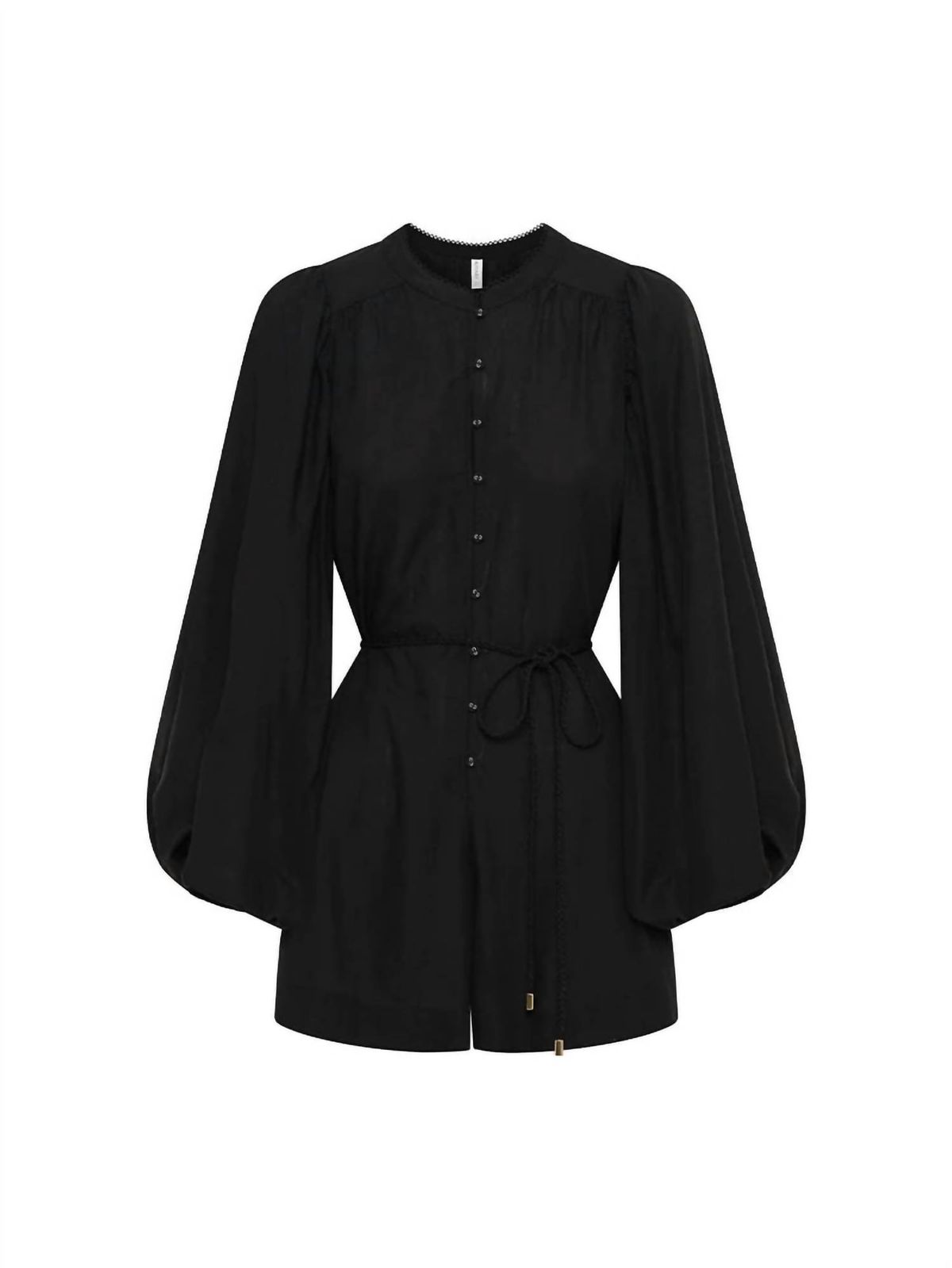 Style 1-1479715518-2696 KIVARI Size L High Neck Lace Black Formal Jumpsuit on Queenly
