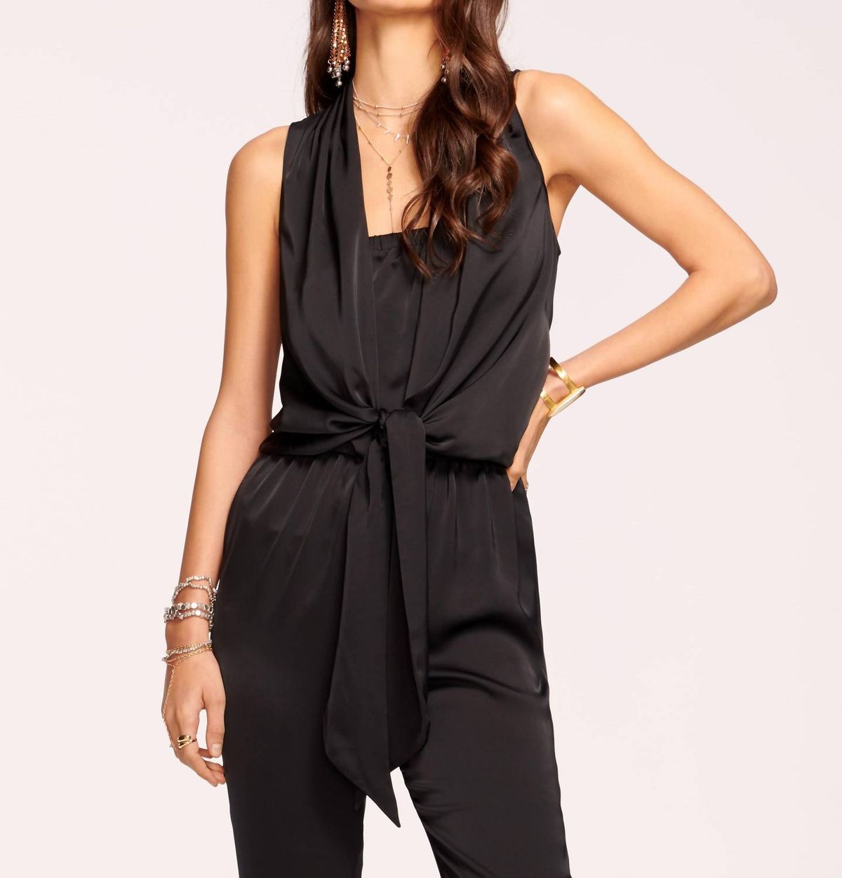 Style 1-1496334552-3236 Ramy Brook Size S Black Formal Jumpsuit on Queenly