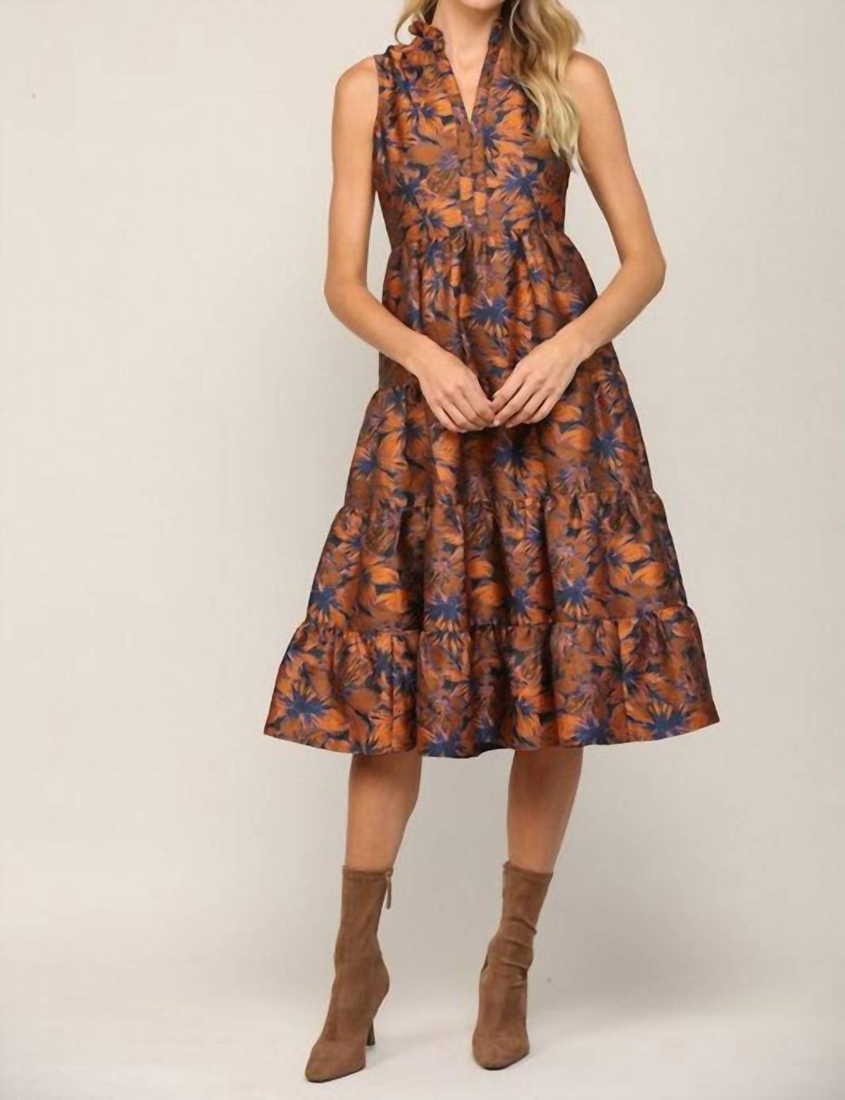 Style 1-1616875399-3011 Fate Size M Nightclub Brown Cocktail Dress on Queenly