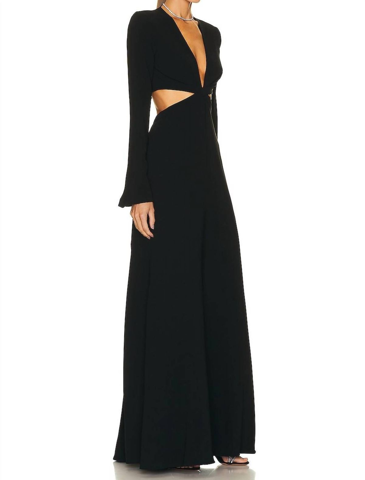 Style 1-1672509541-5 A.L.C. Size 0 Black Floor Length Maxi on Queenly