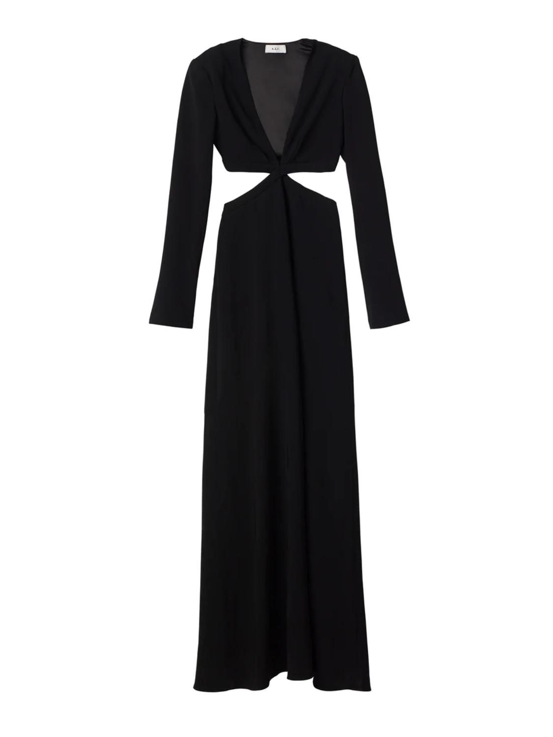 Style 1-1672509541-5 A.L.C. Size 0 Black Floor Length Maxi on Queenly