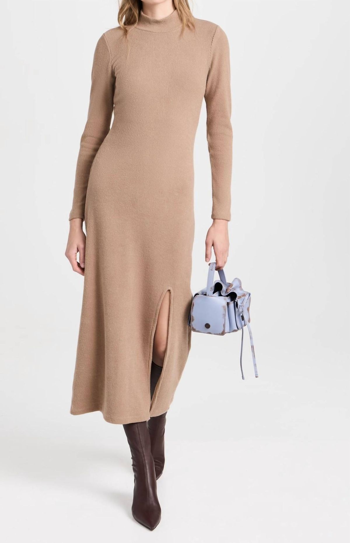 Style 1-1691986476-3236 Z Supply Size S Long Sleeve Nude Cocktail Dress on Queenly