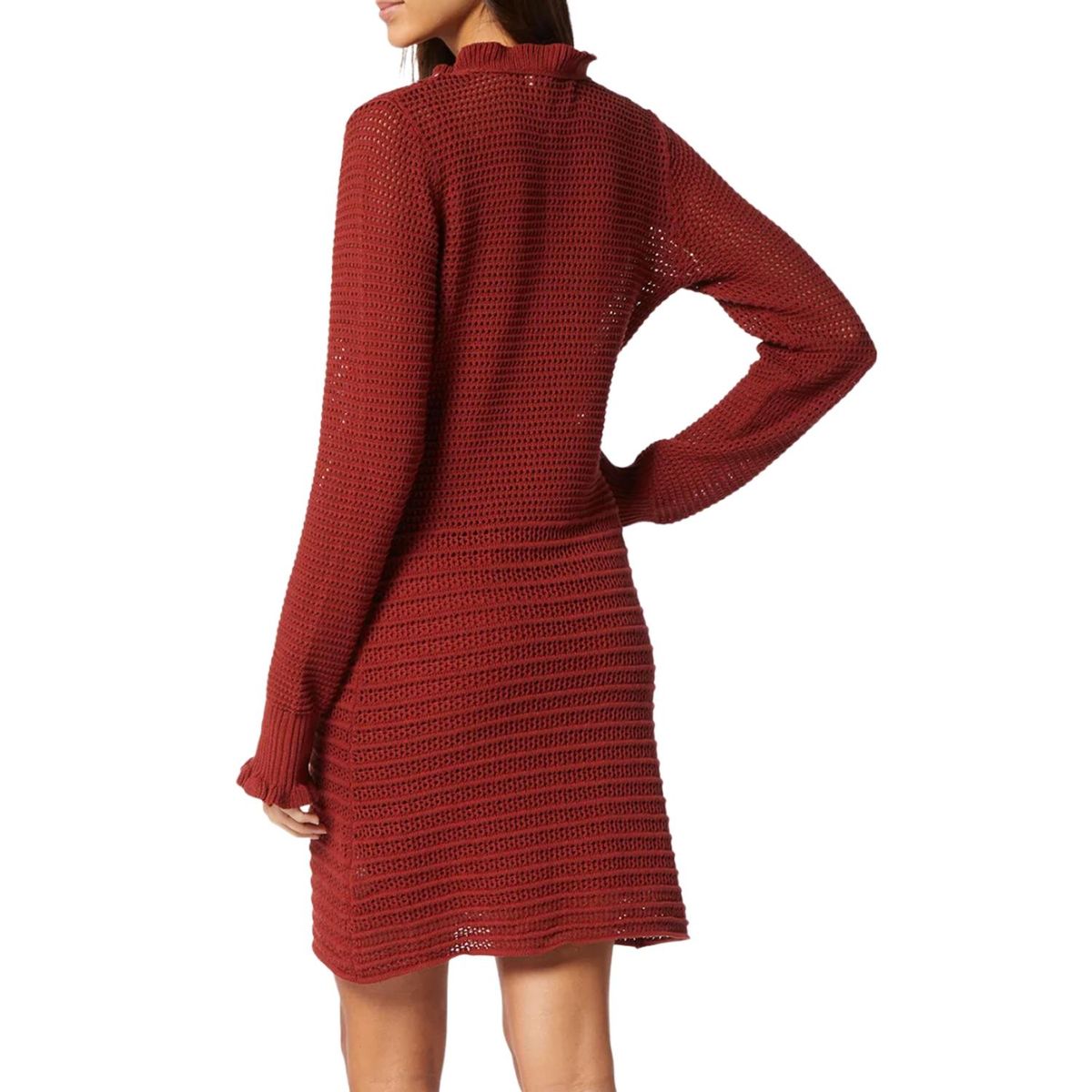 Style 1-1846668093-2901 Joie Size M Long Sleeve Red Cocktail Dress on Queenly
