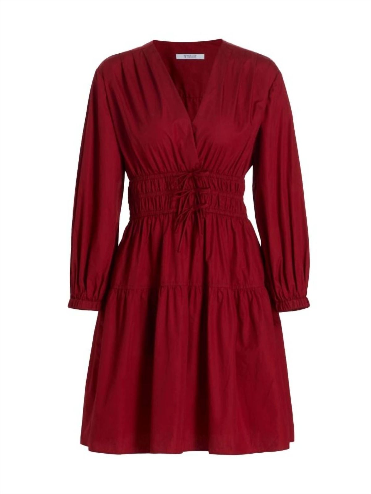Style 1-1914809709-649 Derek Lam 10 Crosby Size 2 Long Sleeve Red Cocktail Dress on Queenly