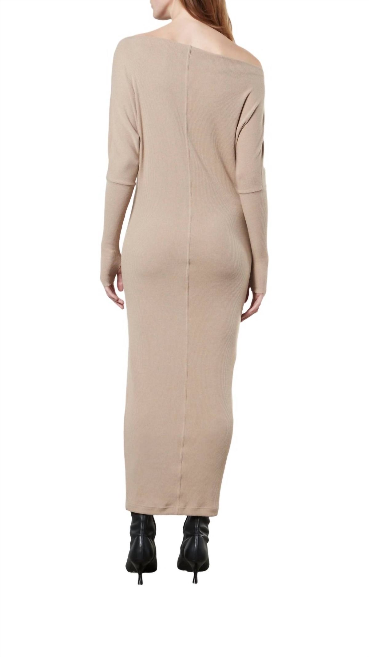 Style 1-2496285607-2791 Enza Costa Size L Long Sleeve Nude Floor Length Maxi on Queenly