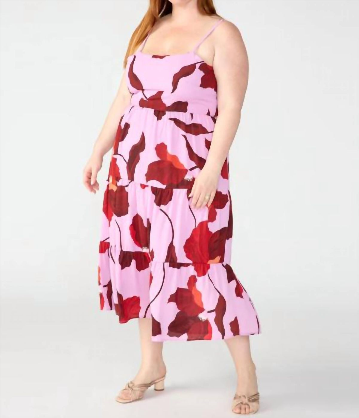 Style 1-2516484737-3775 Sanctuary Size XL Floral Pink Floor Length Maxi on Queenly