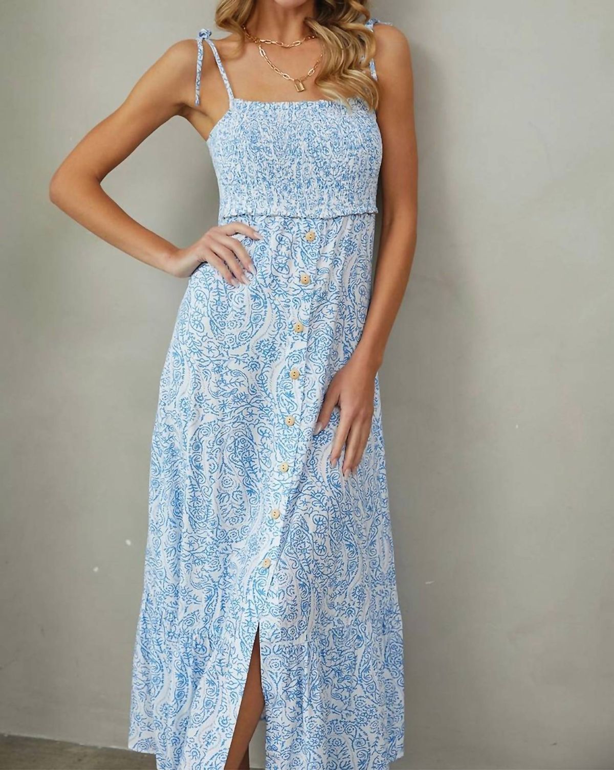Style 1-2536893312-2791 Sweet Lovely by Jen Size L Floral Blue Cocktail Dress on Queenly