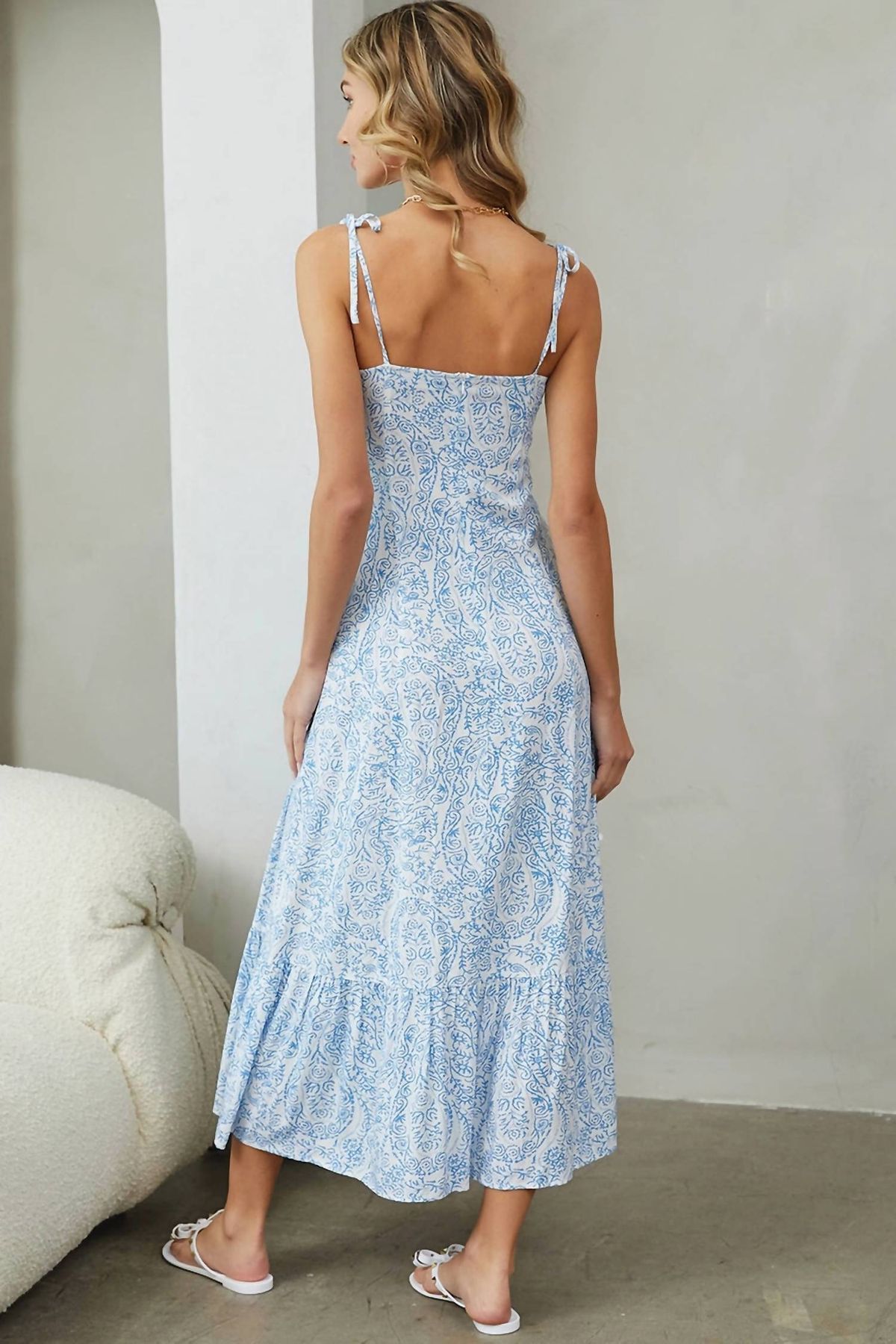 Style 1-2536893312-2791 Sweet Lovely by Jen Size L Floral Blue Cocktail Dress on Queenly