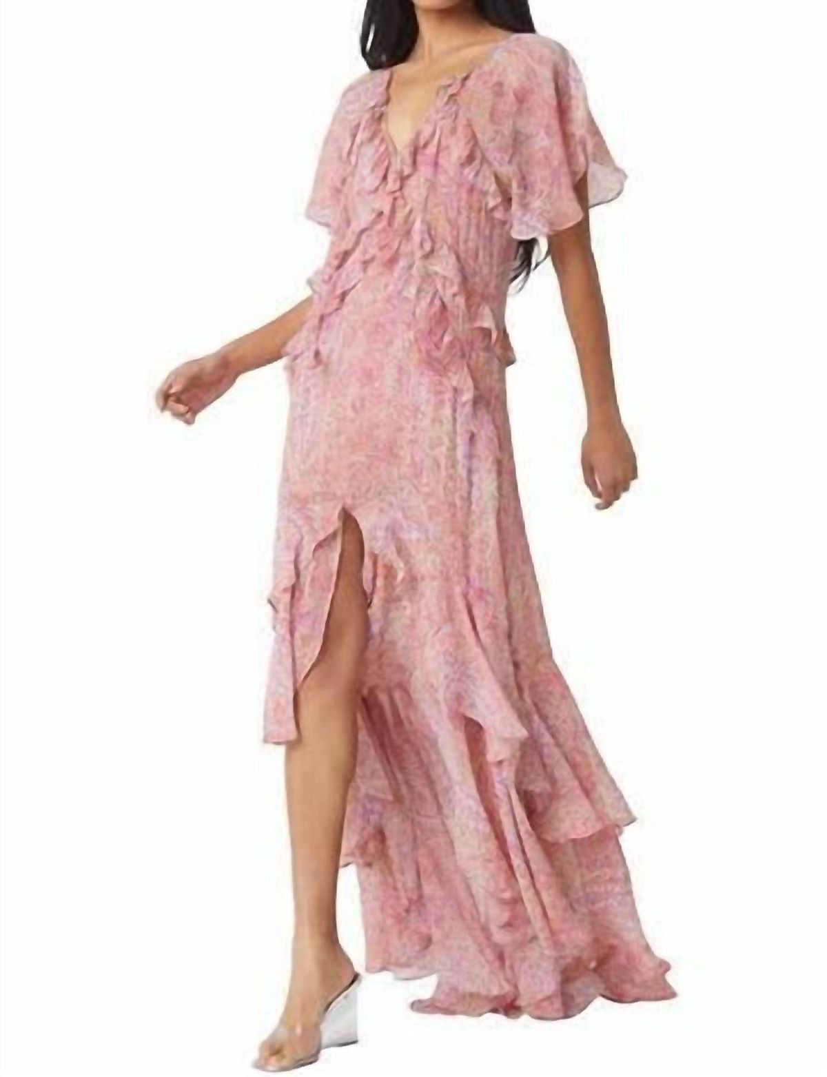 Style 1-2580124482-2901 Misa Los Angeles Size M Pink Floor Length Maxi on Queenly