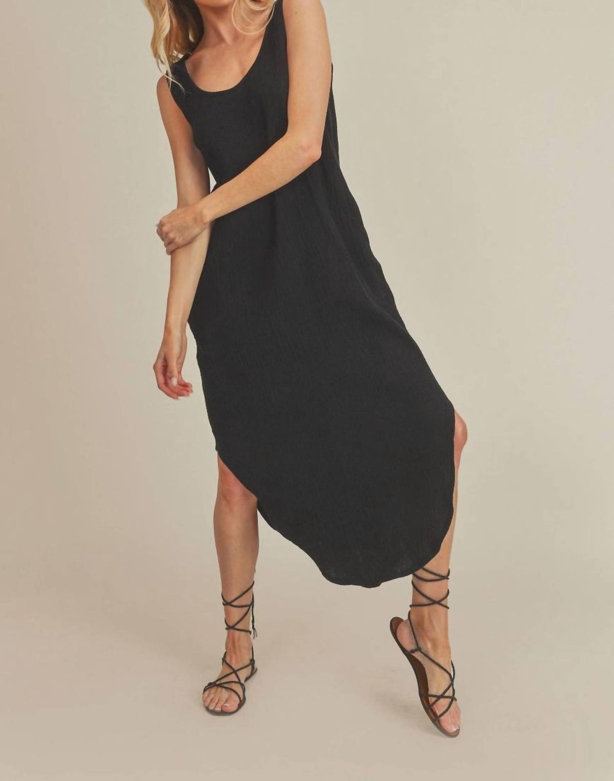 Style 1-2649058643-2791 AEMI + CO Size L Black Cocktail Dress on Queenly