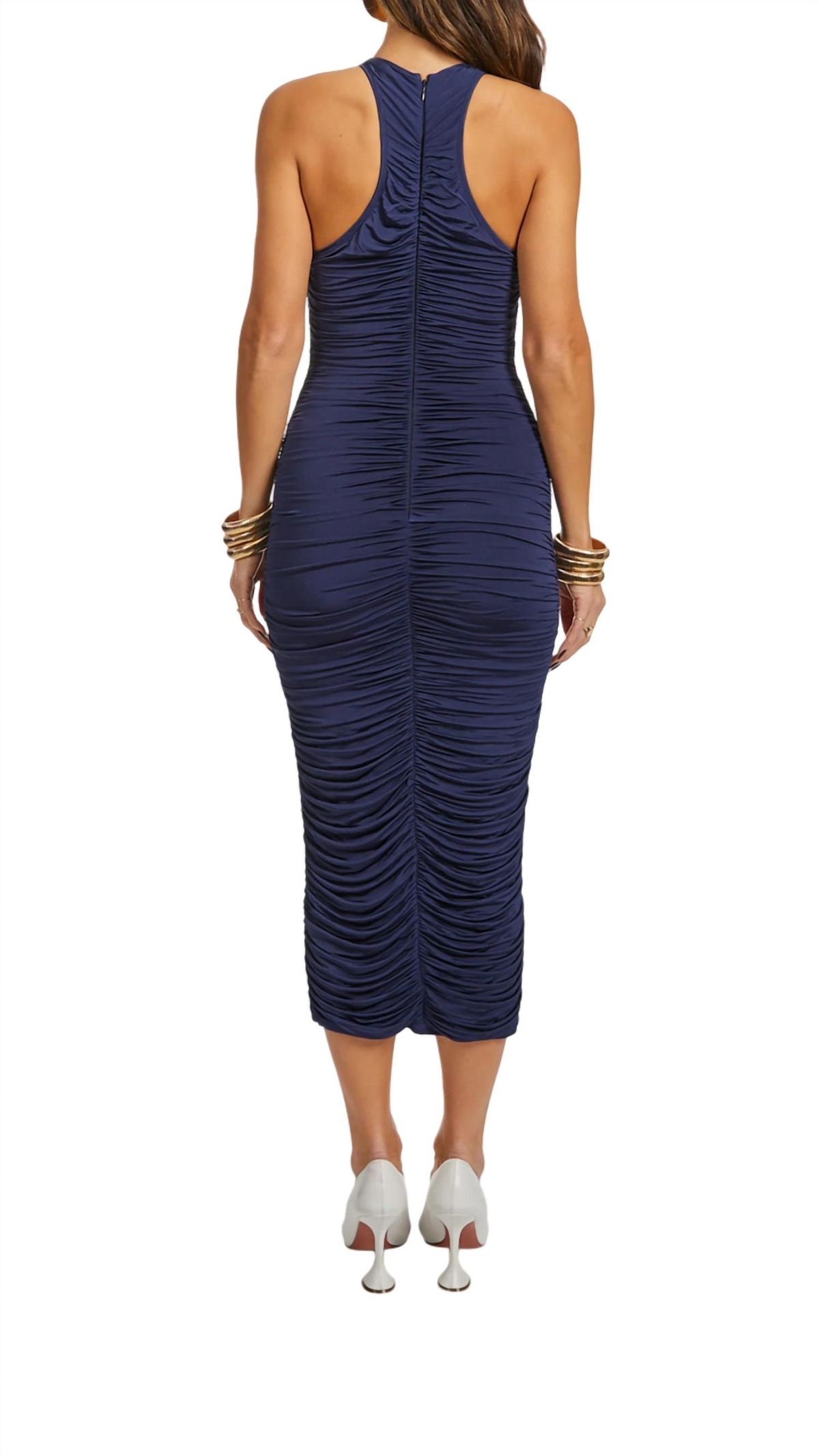 Style 1-2680757732-2791 A.L.C. Size L Navy Blue Cocktail Dress on Queenly