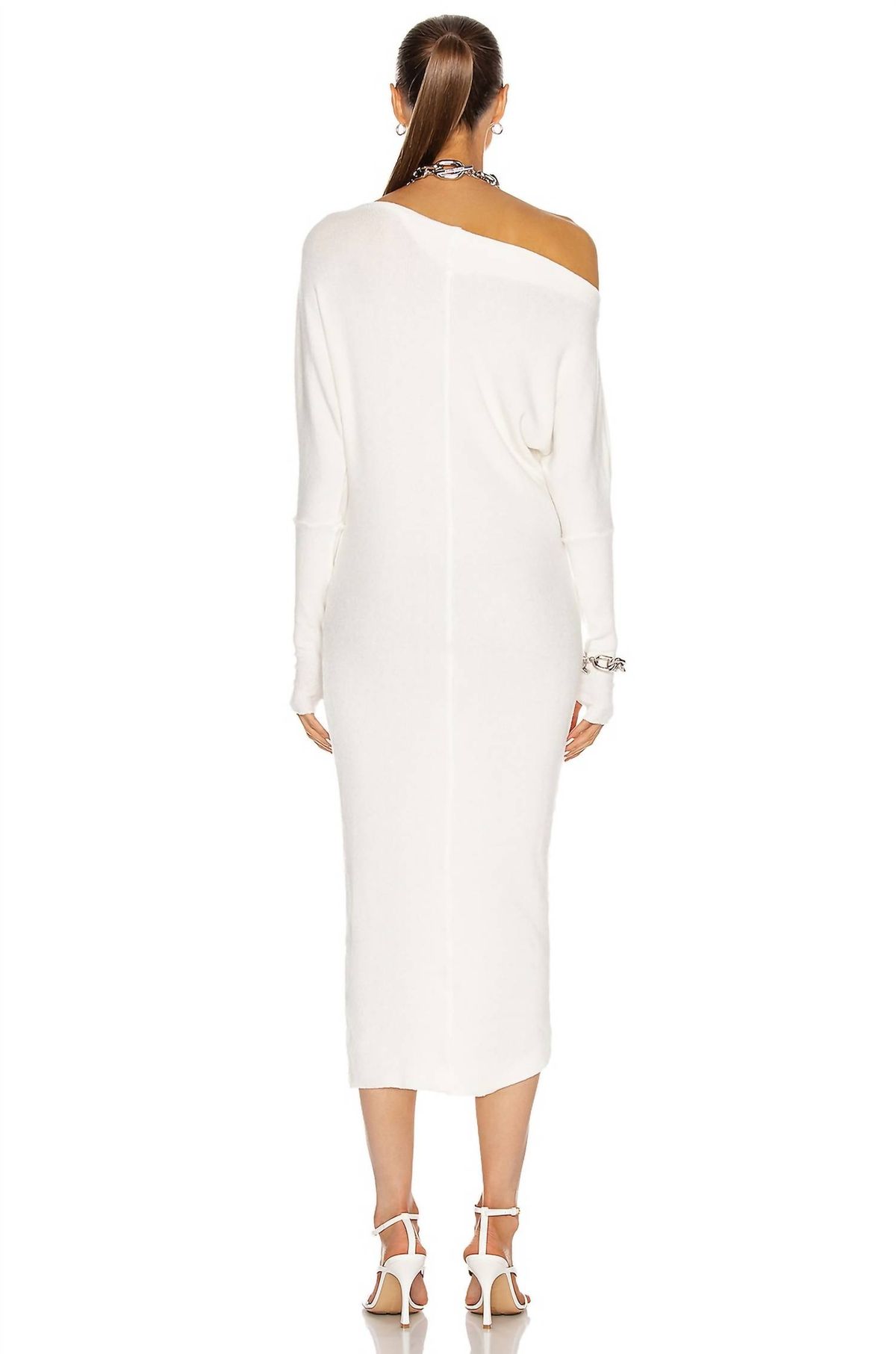 Style 1-2837744806-2791 Enza Costa Size L Off The Shoulder White Cocktail Dress on Queenly