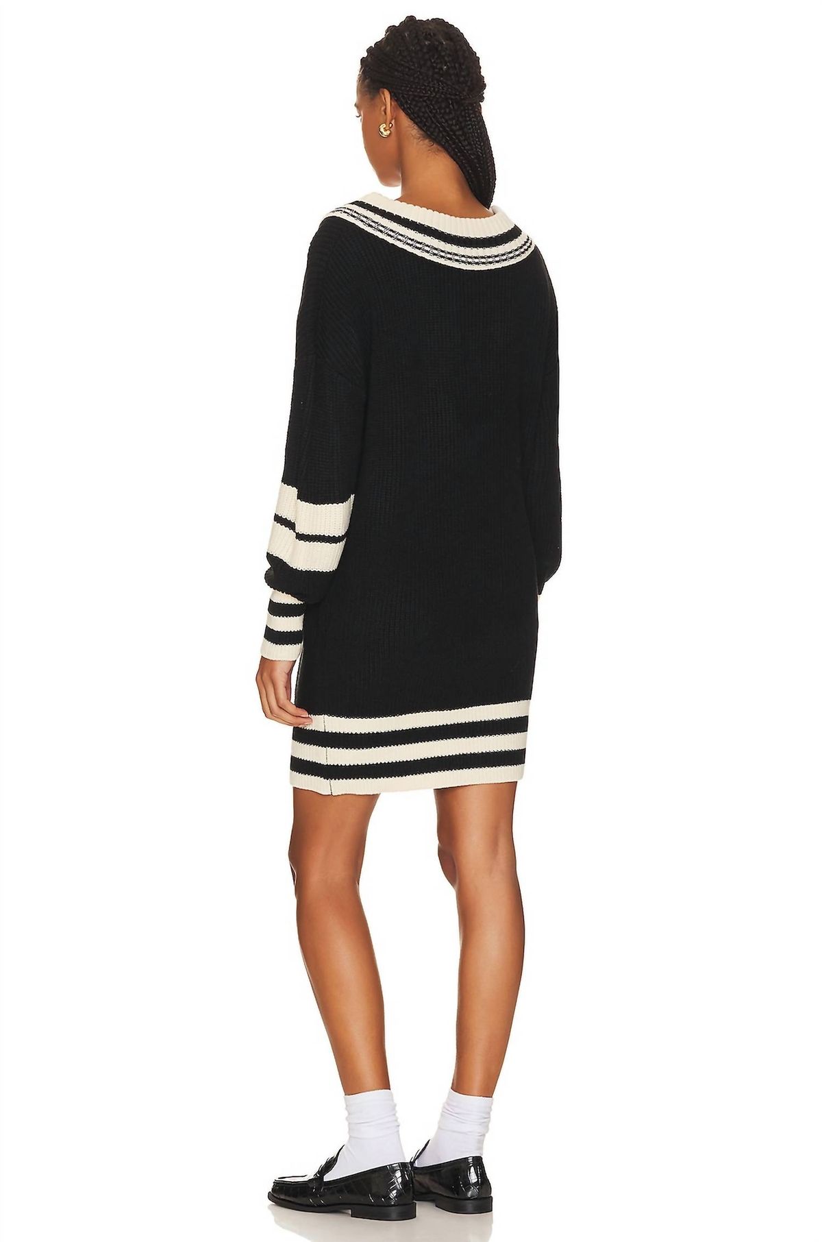 Style 1-3097337391-2901 STEVE MADDEN Size M Long Sleeve Black Cocktail Dress on Queenly