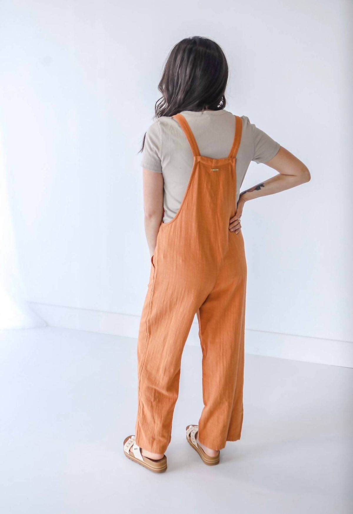 Style 1-3126761151-2791 Billabong Size L Orange Formal Jumpsuit on Queenly