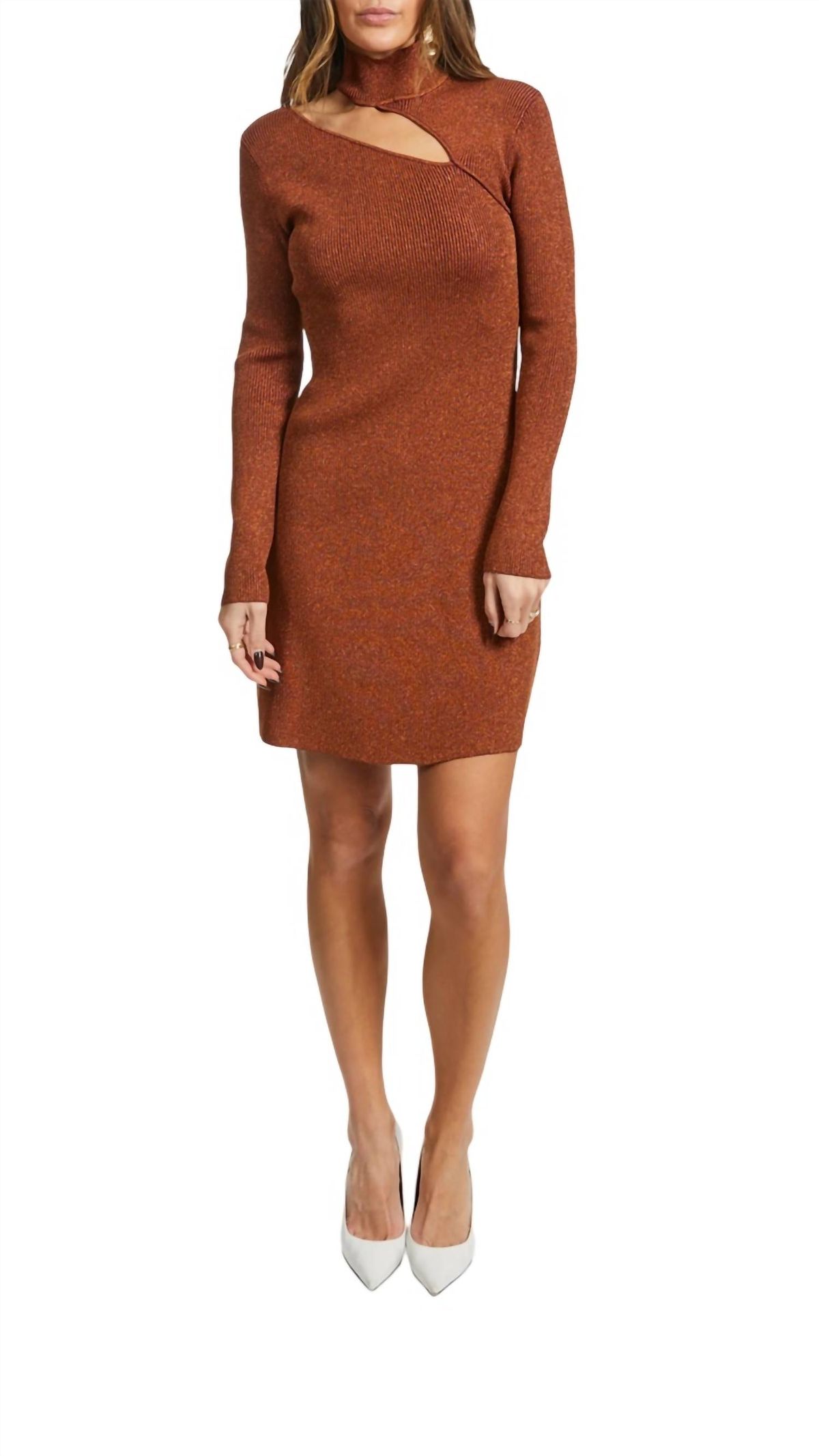 Style 1-3213645086-3775 cult gaia Size XL Brown Cocktail Dress on Queenly