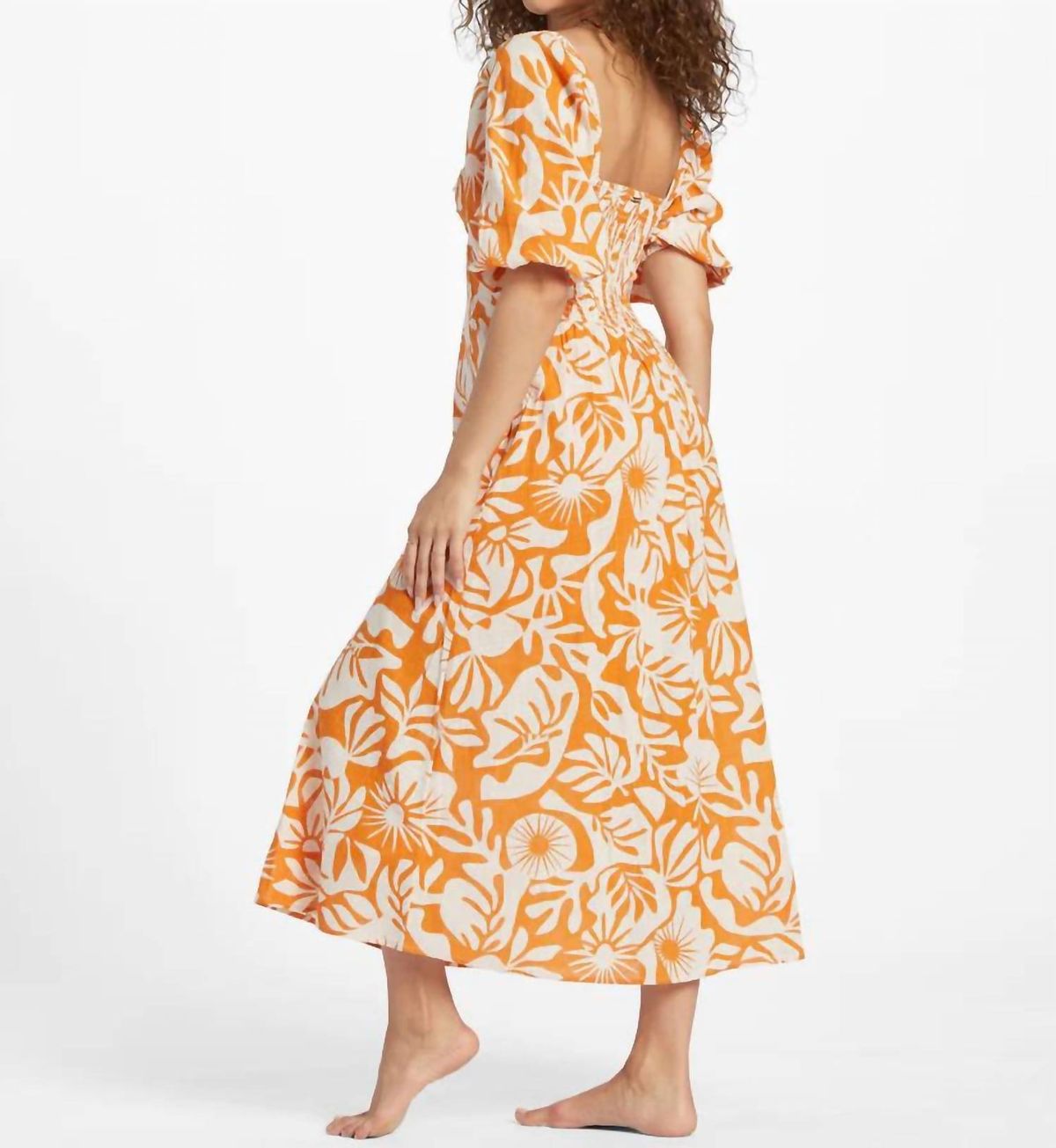 Style 1-3372041157-2791 Billabong Size L Orange Floor Length Maxi on Queenly