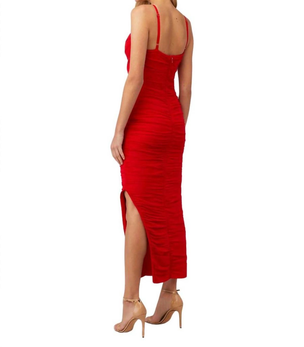 Style 1-3655270977-2901 ELLIATT Size M Sheer Red Cocktail Dress on Queenly