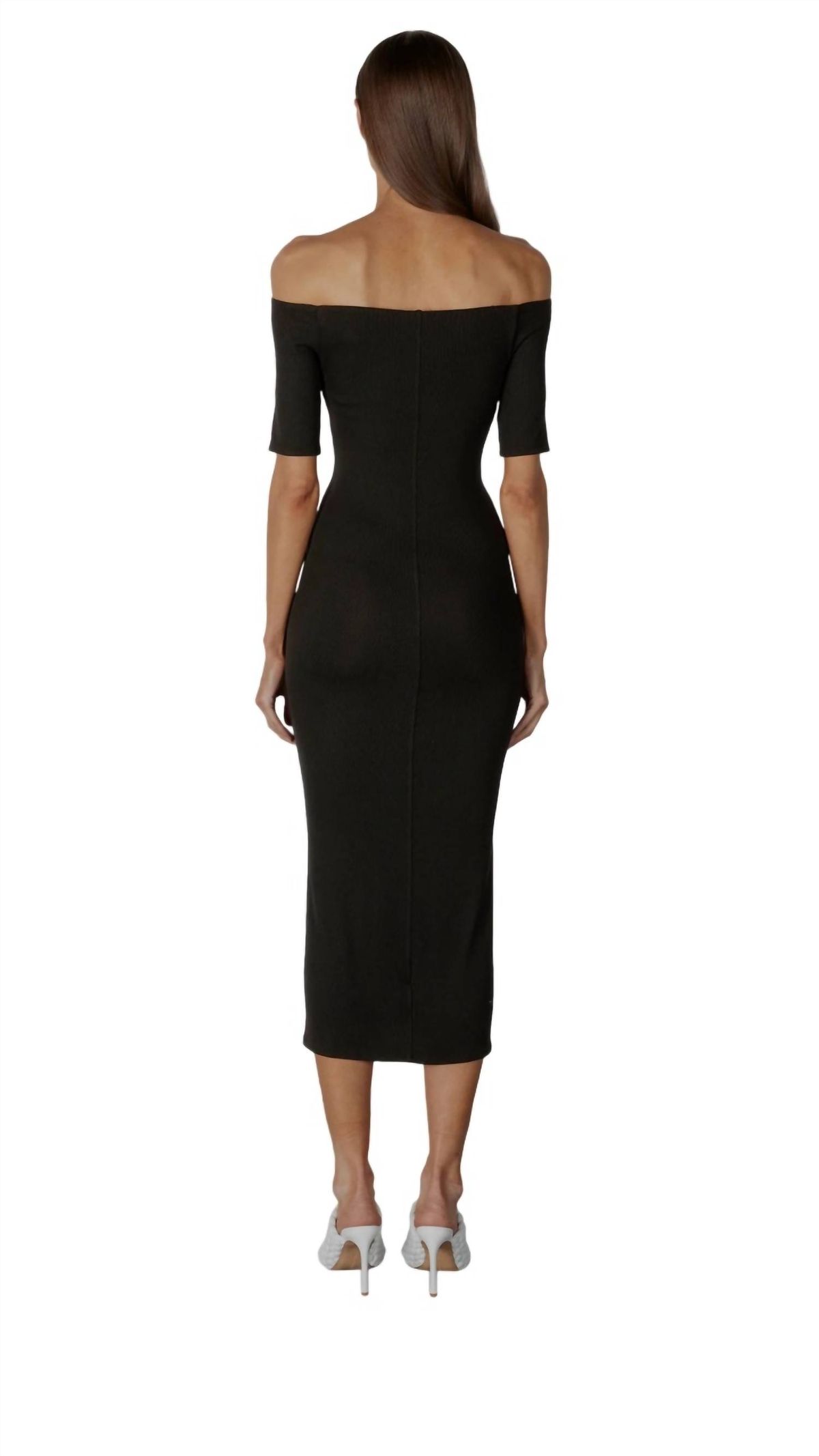 Style 1-365606994-3011 Enza Costa Size M Satin Black Cocktail Dress on Queenly