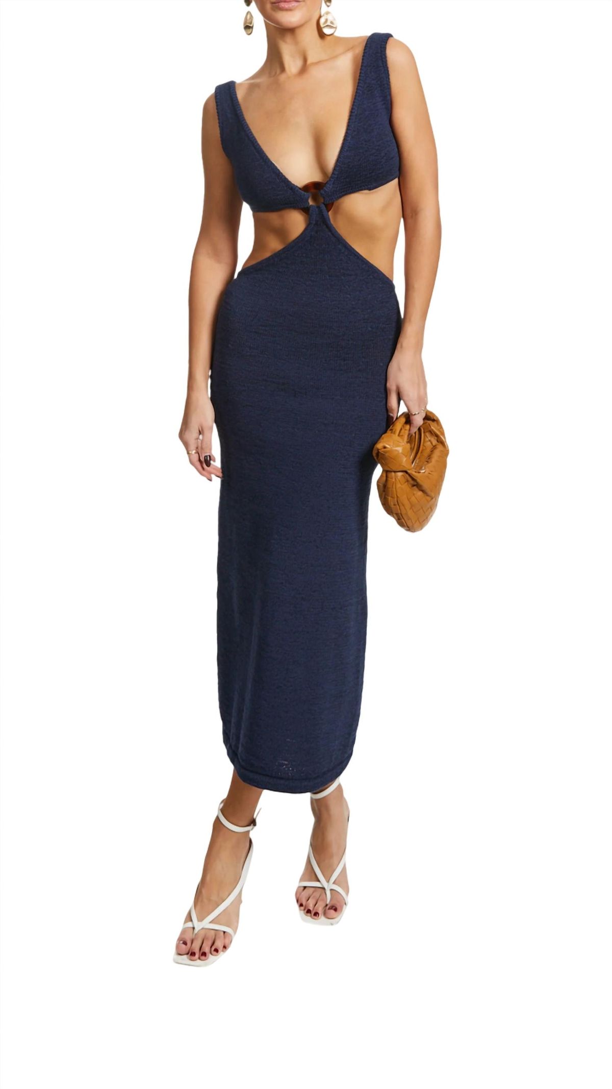 Style 1-3789693836-3011 cult gaia Size M Navy Blue Cocktail Dress on Queenly
