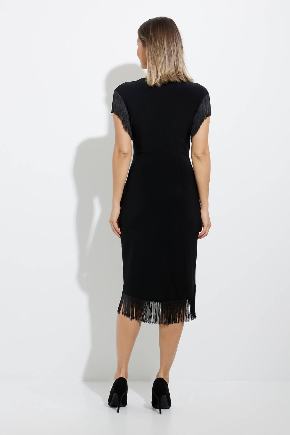 Style 1-3868794316-2168 Joseph Ribkoff Size 8 Black Cocktail Dress on Queenly