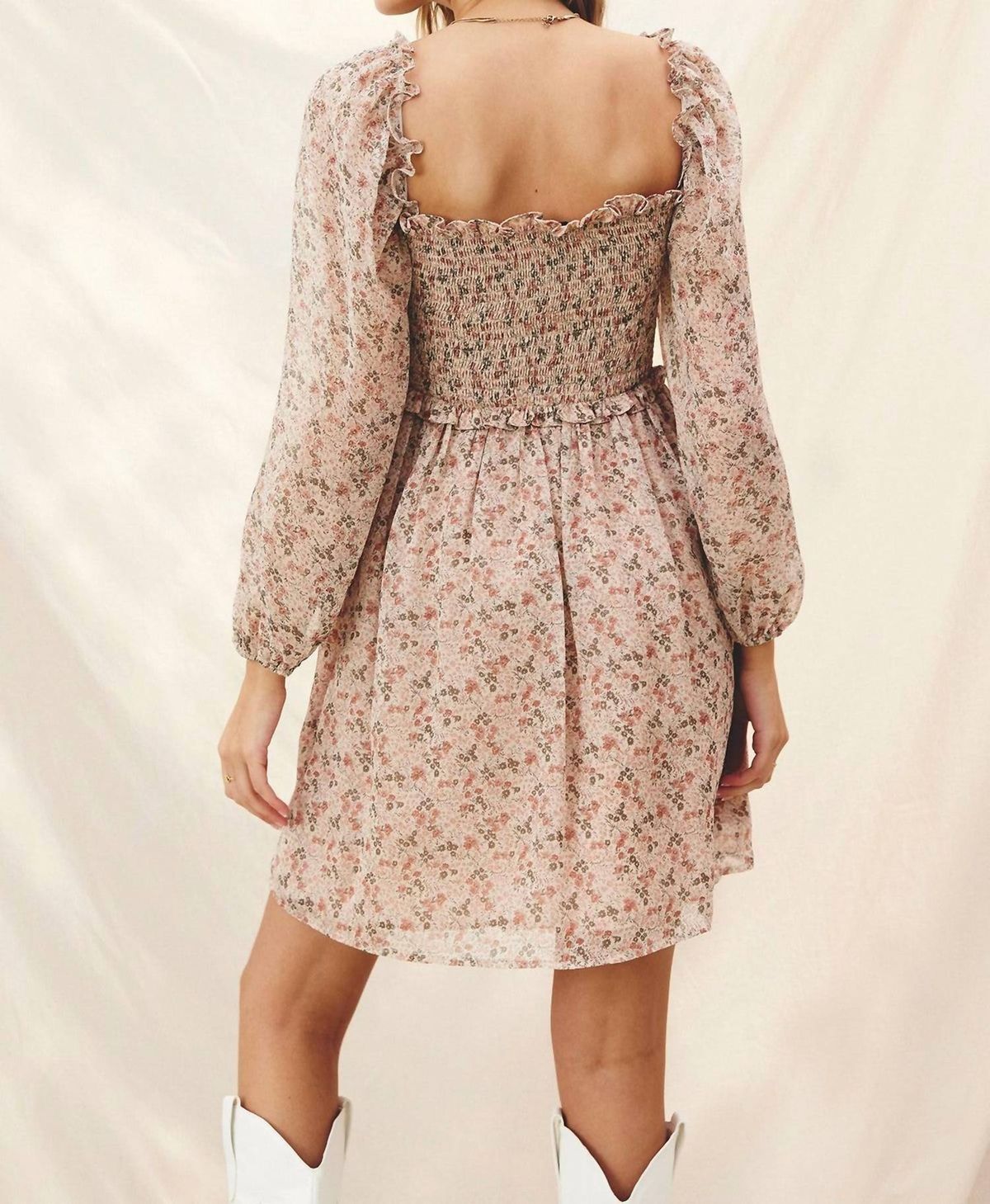 Style 1-3997074734-2696 DRESS FORUM Size L Floral Brown Cocktail Dress on Queenly