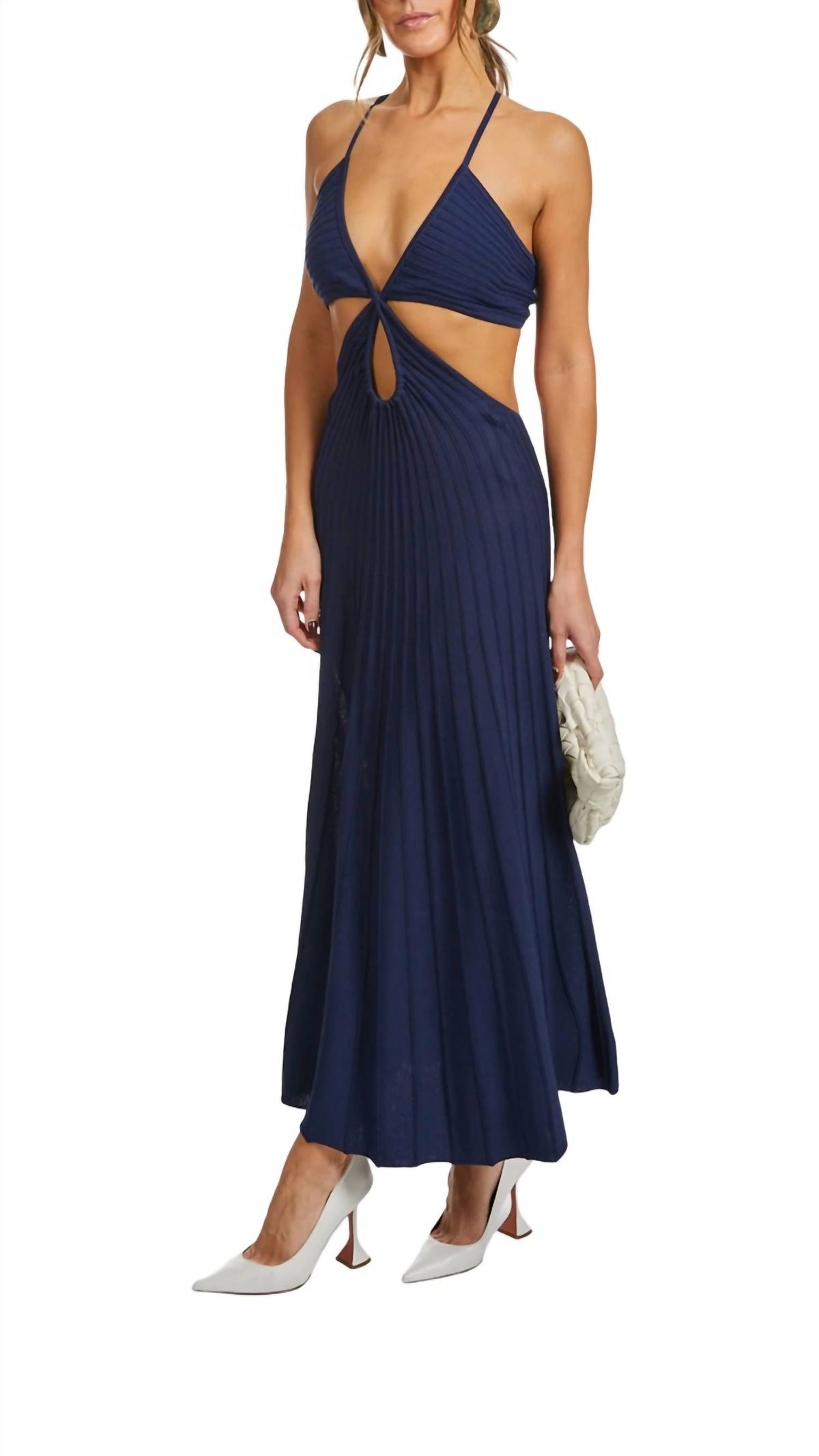 Style 1-4109030789-3775 cult gaia Size XL Blue Floor Length Maxi on Queenly
