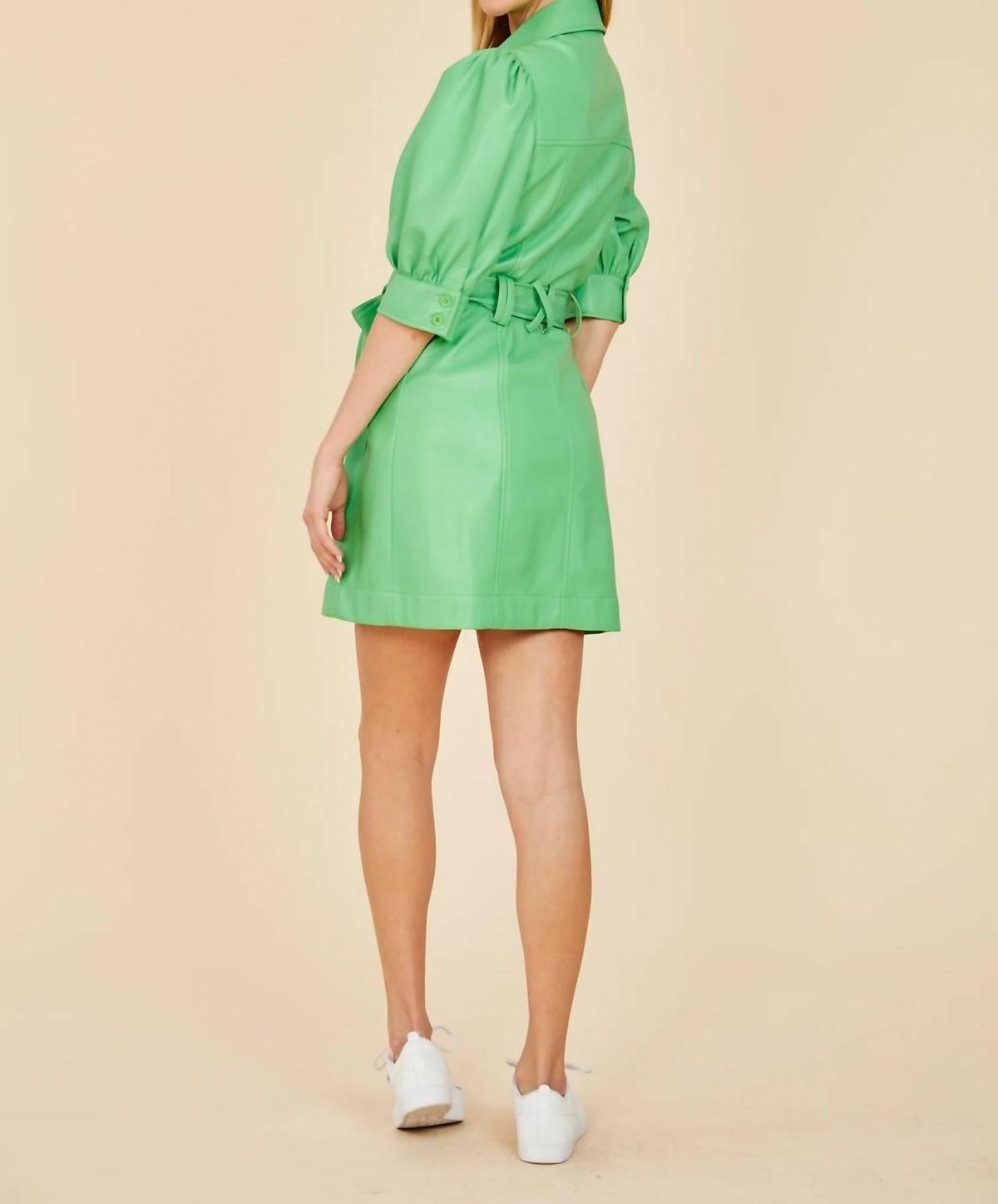 Style 1-4151501222-2696 DOLCE CABO Size L High Neck Green Cocktail Dress on Queenly