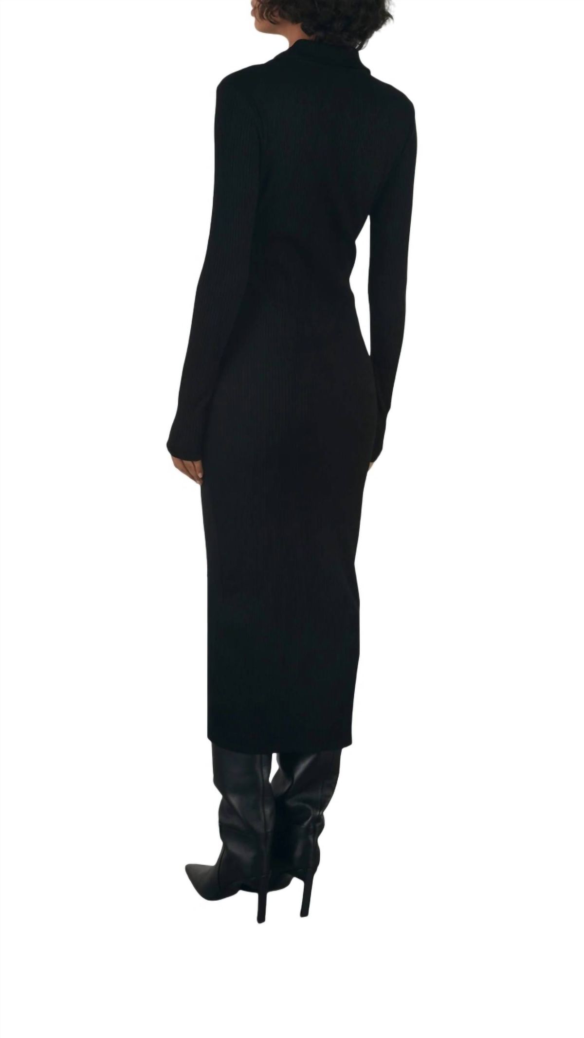 Style 1-4224137029-3471 Enza Costa Size S Long Sleeve Black Floor Length Maxi on Queenly