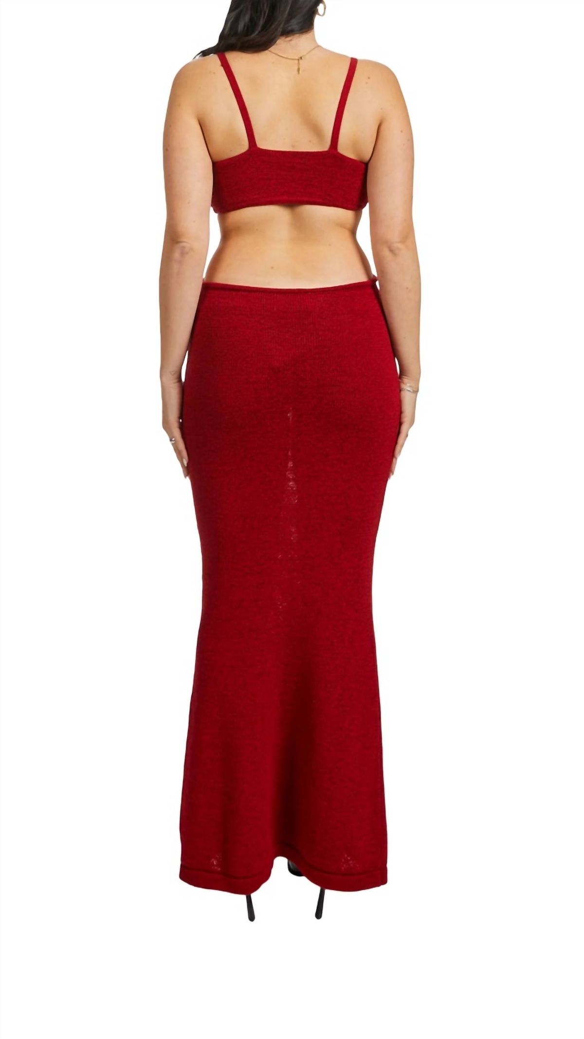 Style 1-438326460-3011 cult gaia Size M Burgundy Red Floor Length Maxi on Queenly