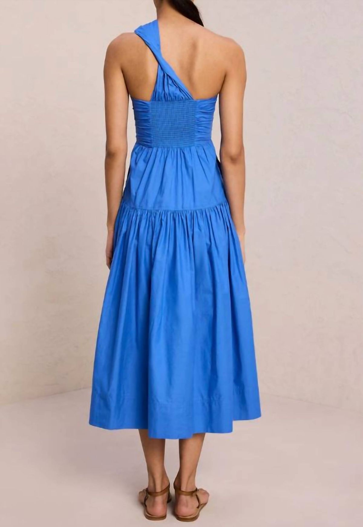 Style 1-612686395-23 A.L.C. Size 2 One Shoulder Blue Cocktail Dress on Queenly