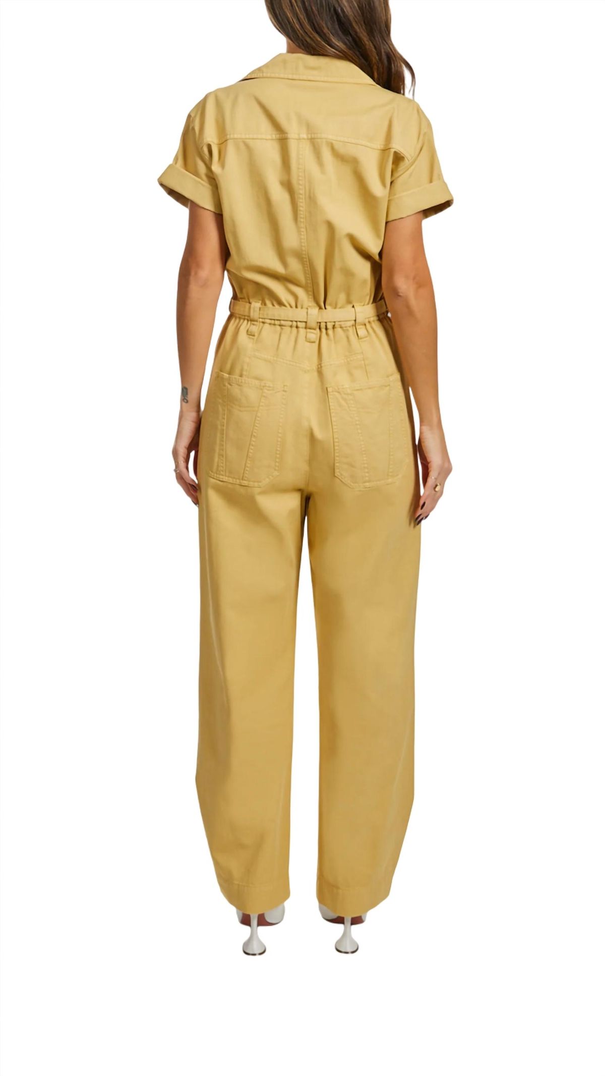 Style 1-615287637-3351 A.L.C. Size 2 Yellow Formal Jumpsuit on Queenly