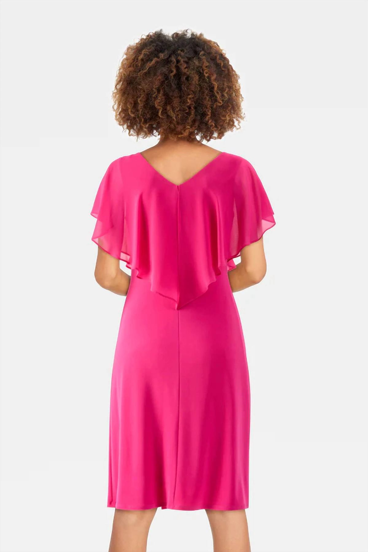 Style 1-751804524-1901 Joseph Ribkoff Size 6 Pink Cocktail Dress on Queenly